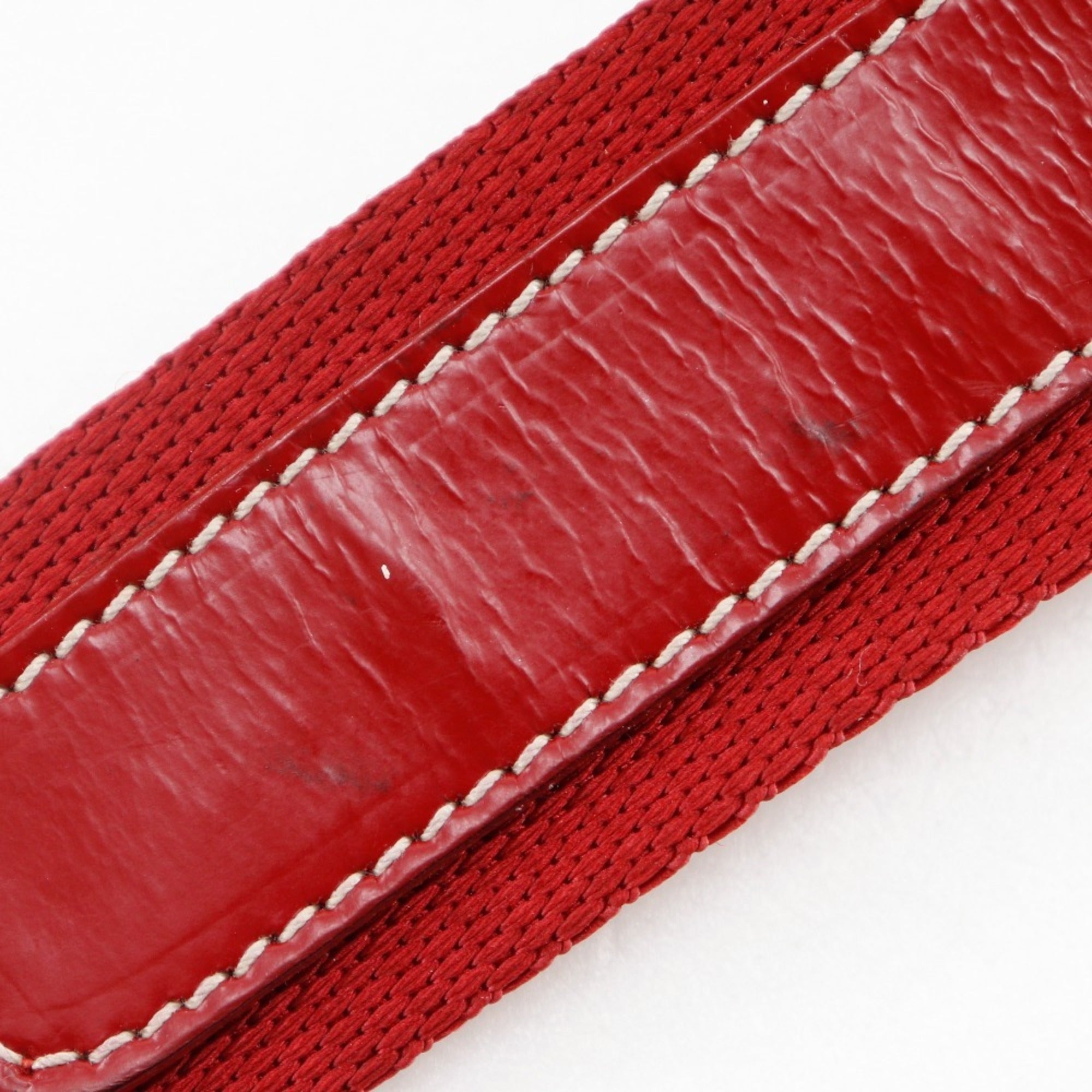 Prada Red Color Nylon Handbag (Pre-Owned)