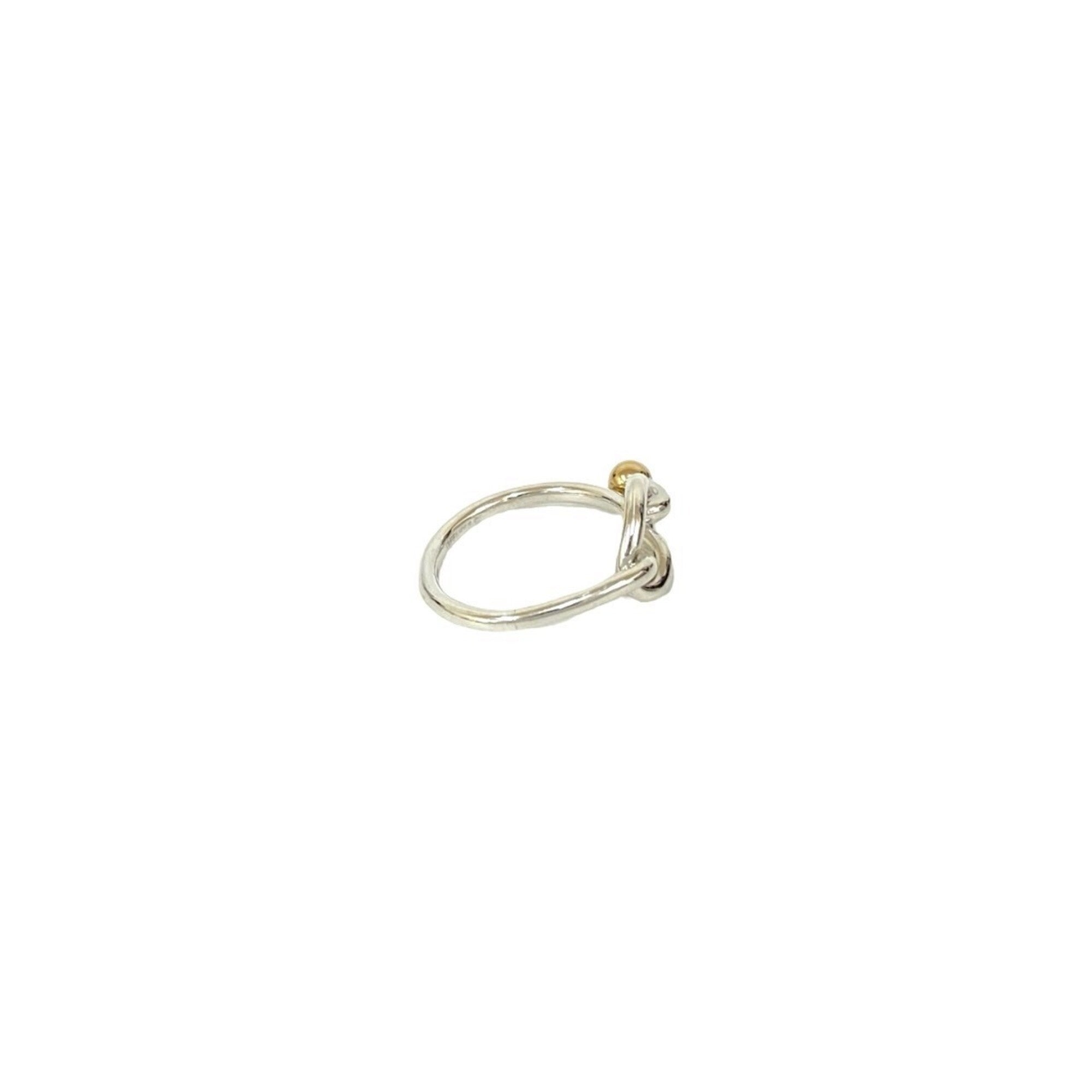 Tiffany Gold Silver Yellow Gold (18K) Silver 925 Band Ring (Pre-Owned)