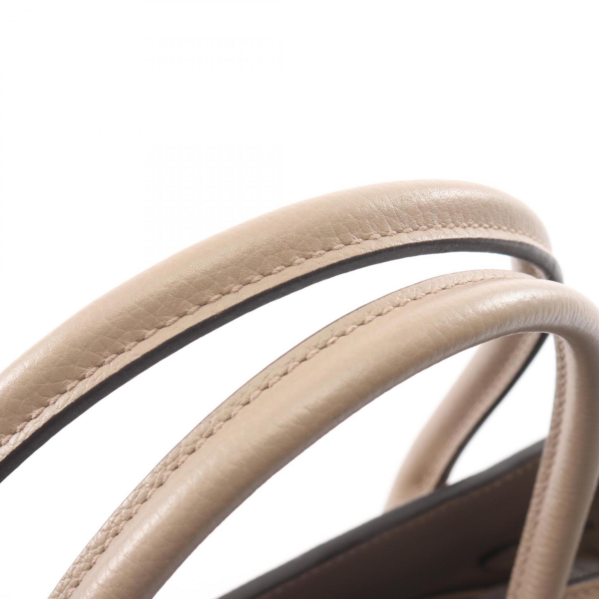 Louis Vuitton Beige Leather Handbag (Pre-Owned)