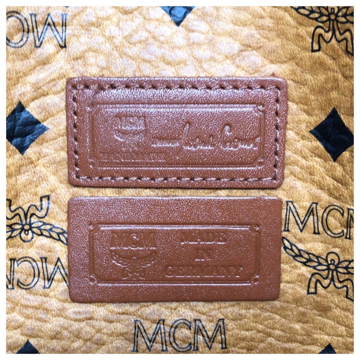 Mcm Brown Camel Pvc Shoulder Bag Tote Bag (Pre-Owned)