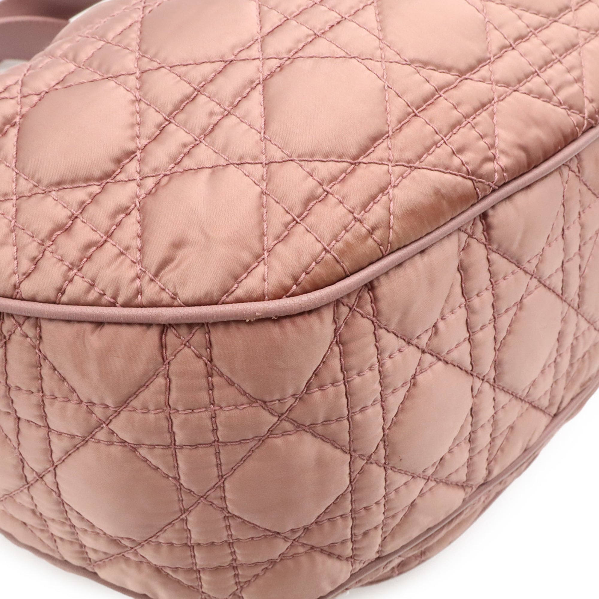 Christian Dior Pink Nylon Handbag Tote Bag (Pre-Owned)