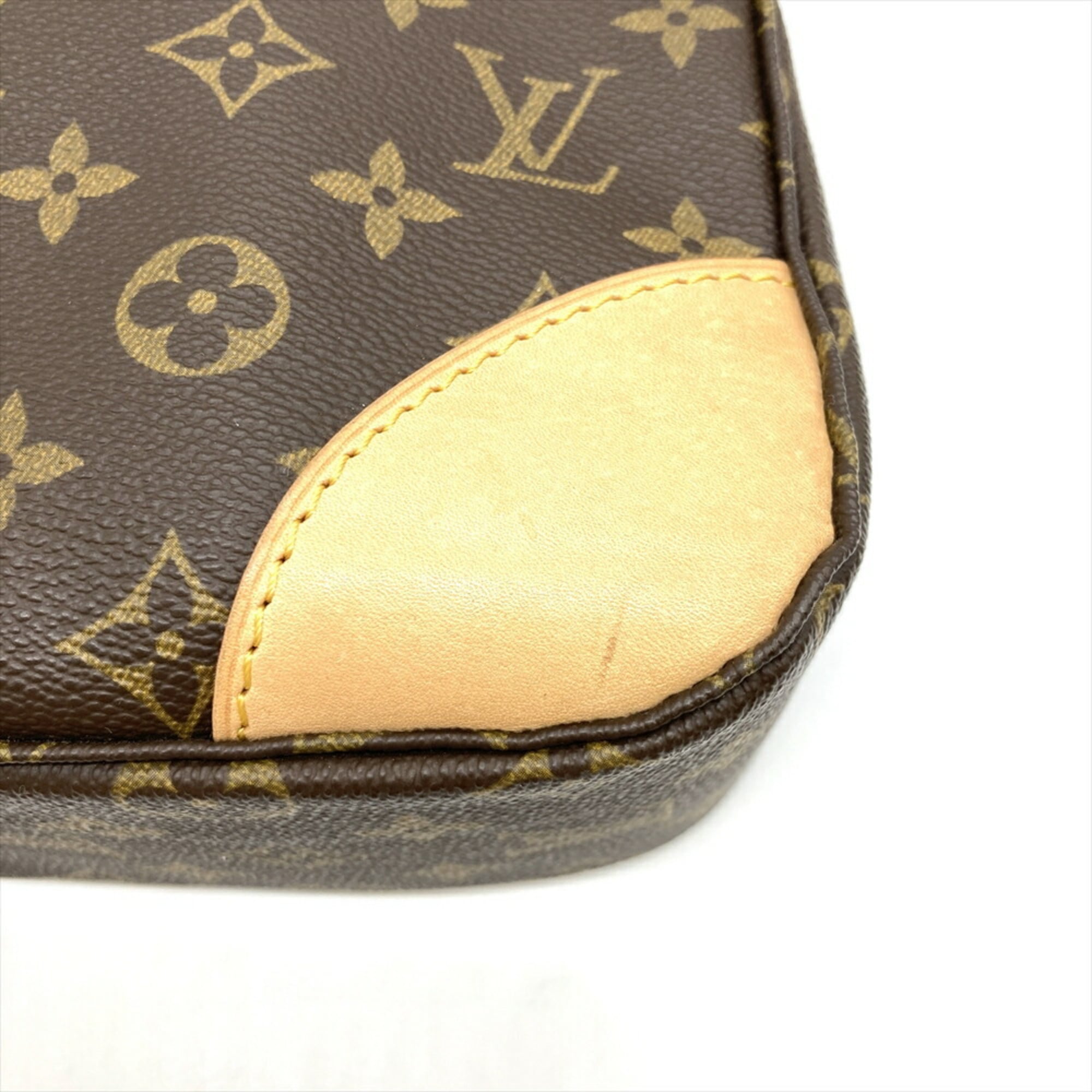 Louis Vuitton Brown Monogram Canvas Shoulder Bag (Pre-Owned)