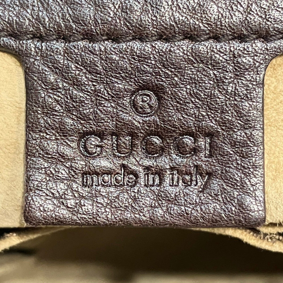 Gucci Brown Leather Messenger Bag Shoulder Bag (Pre-Owned)