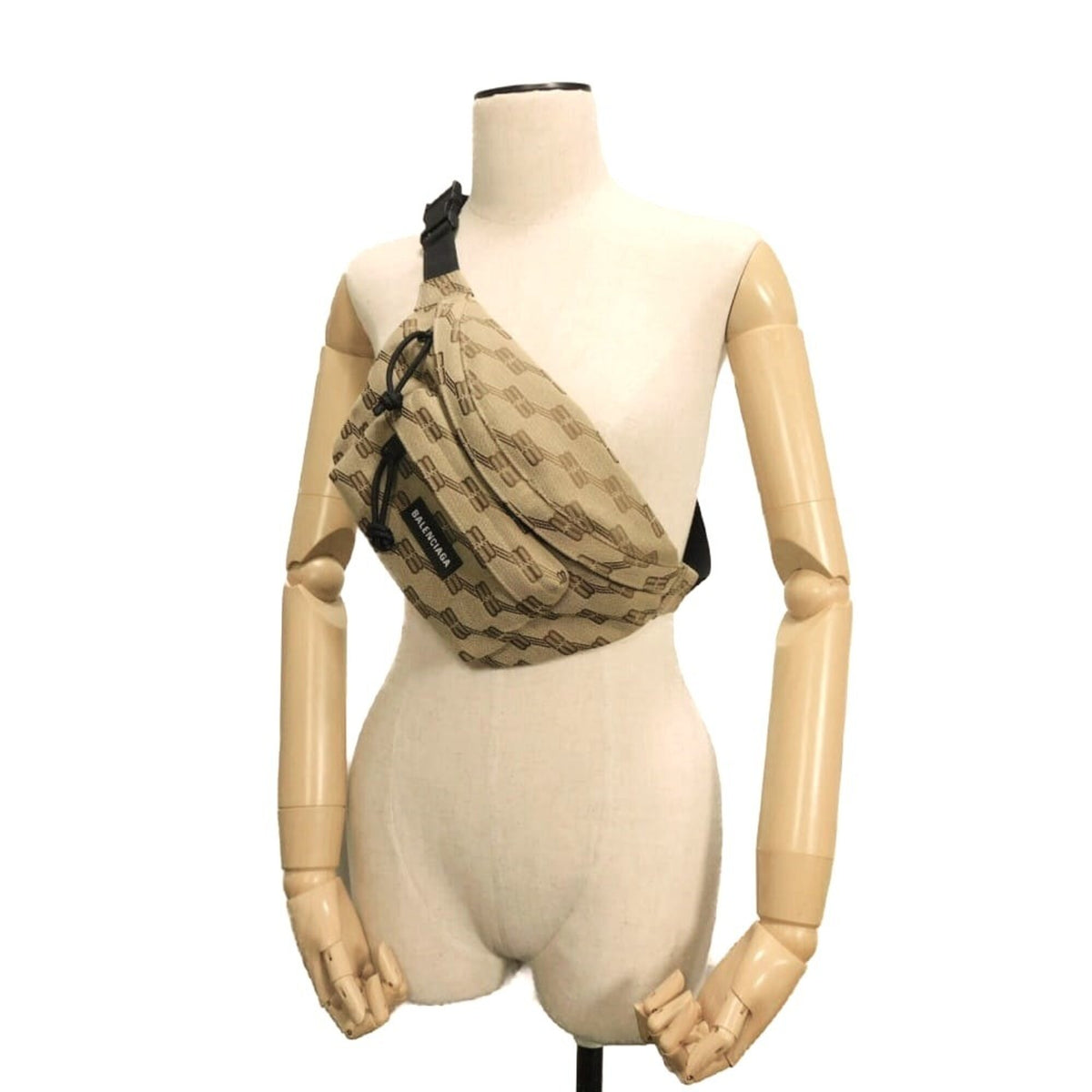 Balenciaga Beige Cotton Canvas Sling Bag (Pre-Owned)