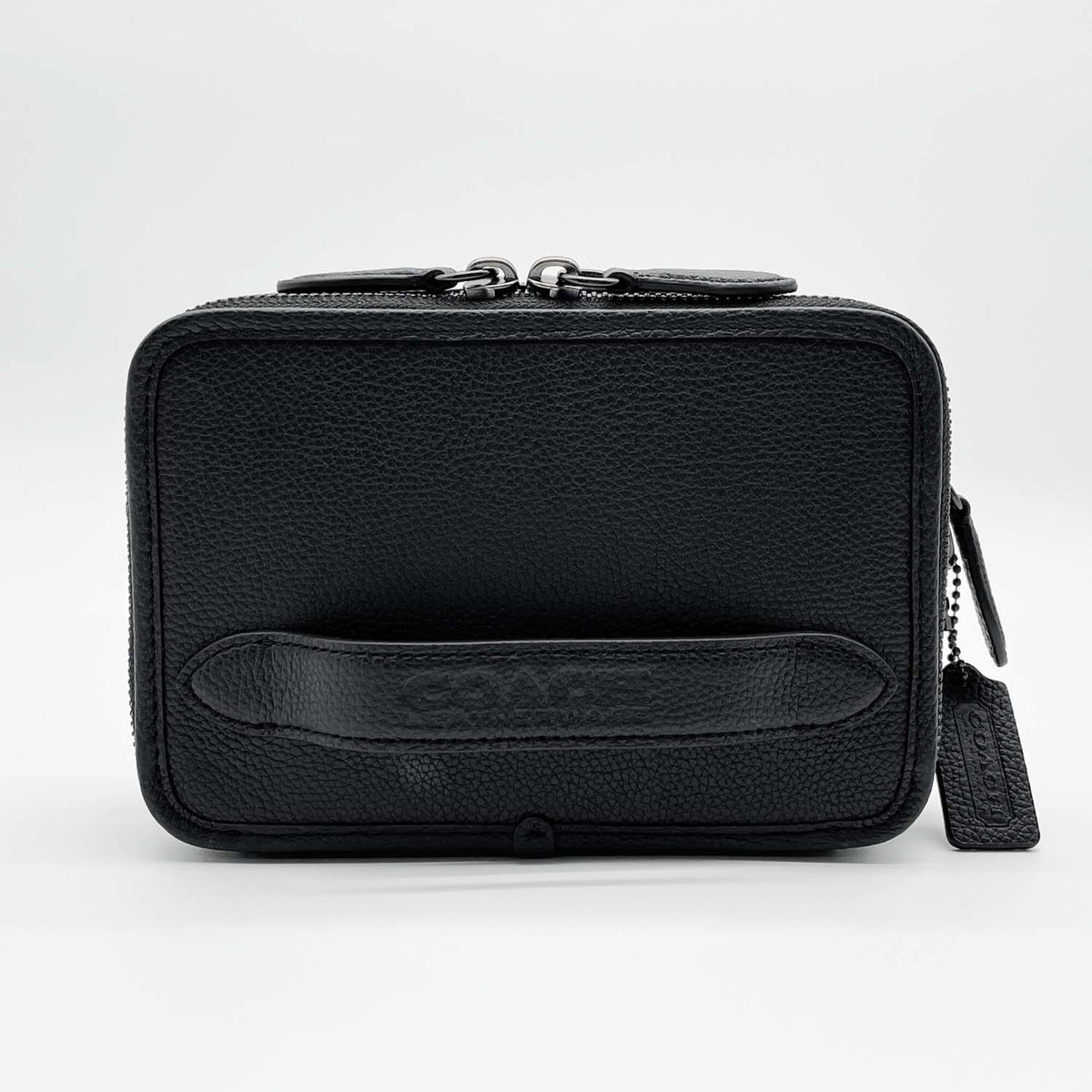 Coach Black Leather Shoulder Bag (Pre-Owned)