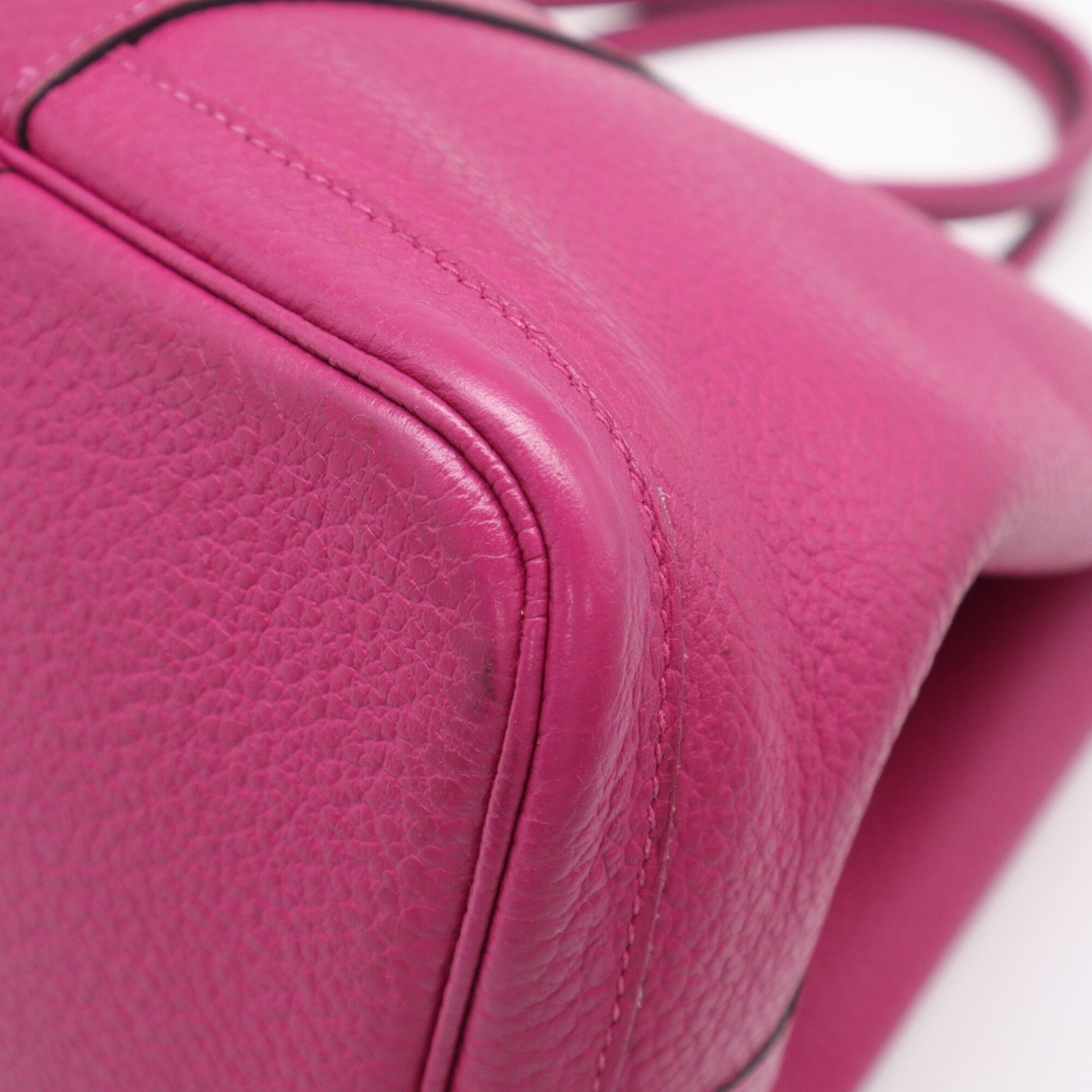 Hermes Garden Purple Negonda Leather Handbag (Pre-Owned)