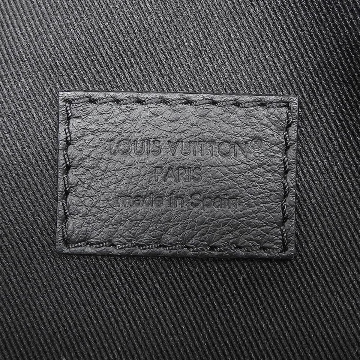 Louis Vuitton Monogram Shadow Black Noir Leather Sling Bag (Pre-Owned)