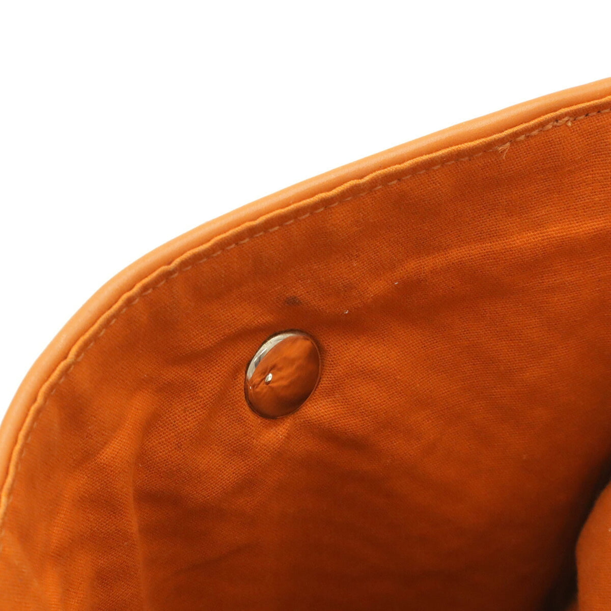 Hermes Multi-Color Orange Wool Leather Handbag Tote Bag (Pre-Owned)