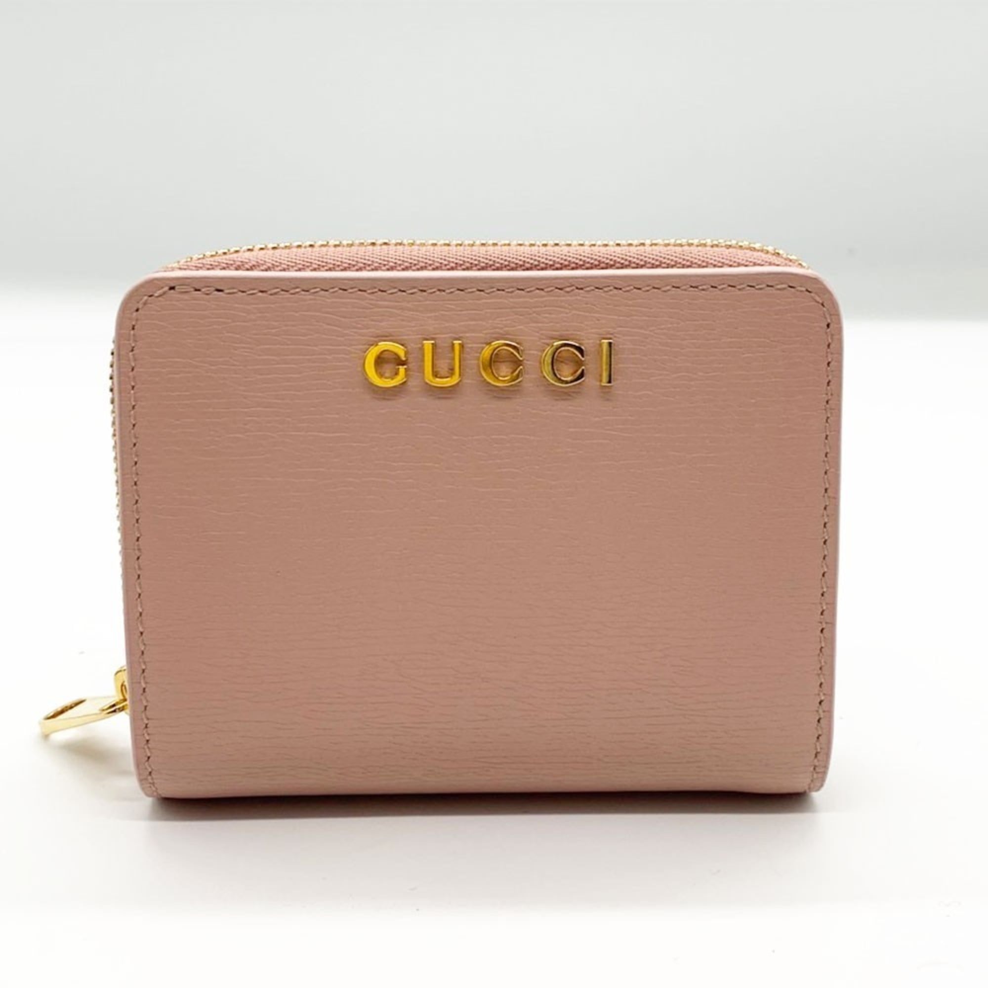 Gucci Light Pink Leather Coin Purse/Coin Case (Pre-Owned)