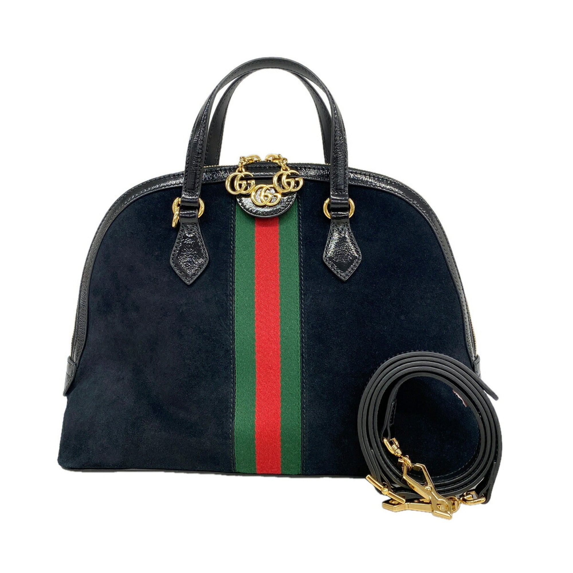 Gucci Black Suede Handbag (Pre-Owned)