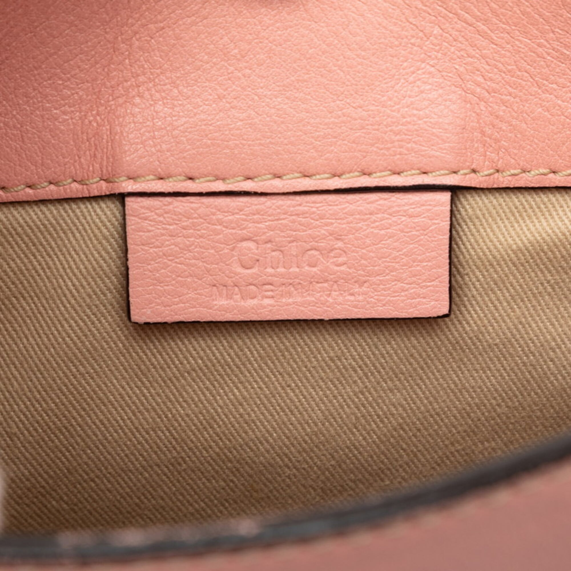 Chloé Pink Suede Leather Backpack Handbag (Pre-Owned)