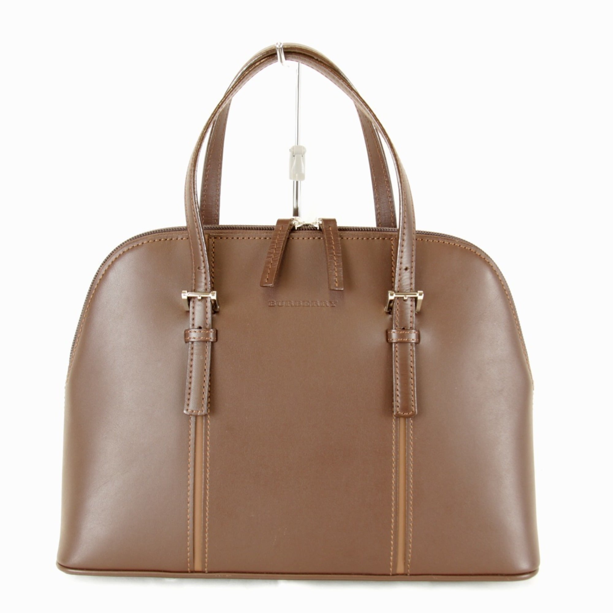 Burberry Brown Leather Handbag (Pre-Owned)