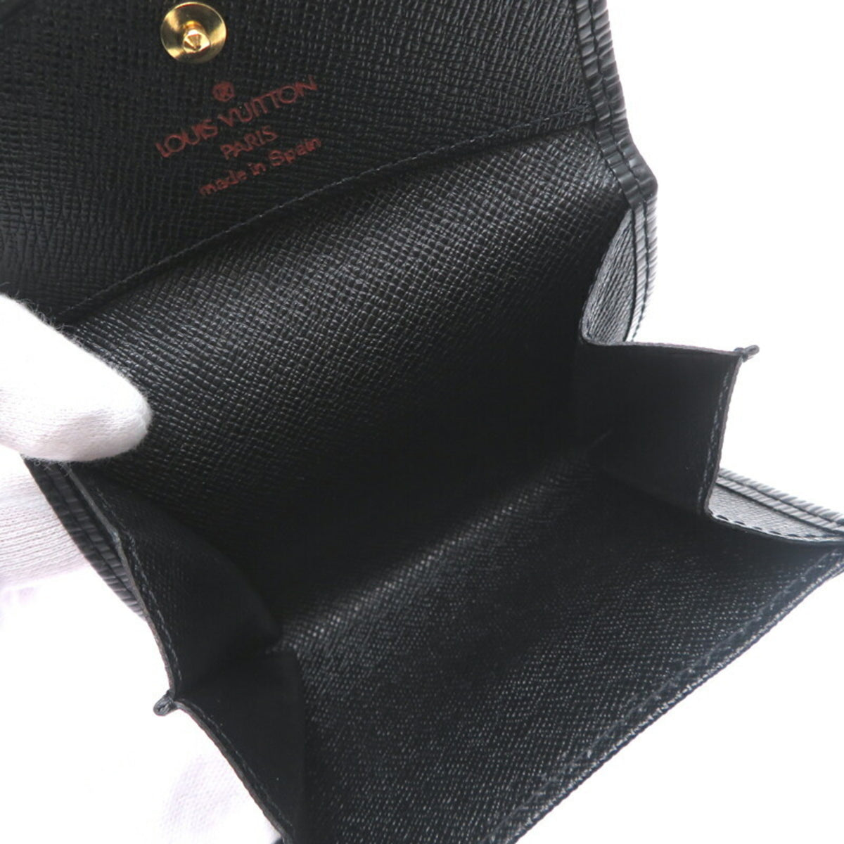Louis Vuitton Black Epi Leather Coin Purse/Coin Case (Pre-Owned)