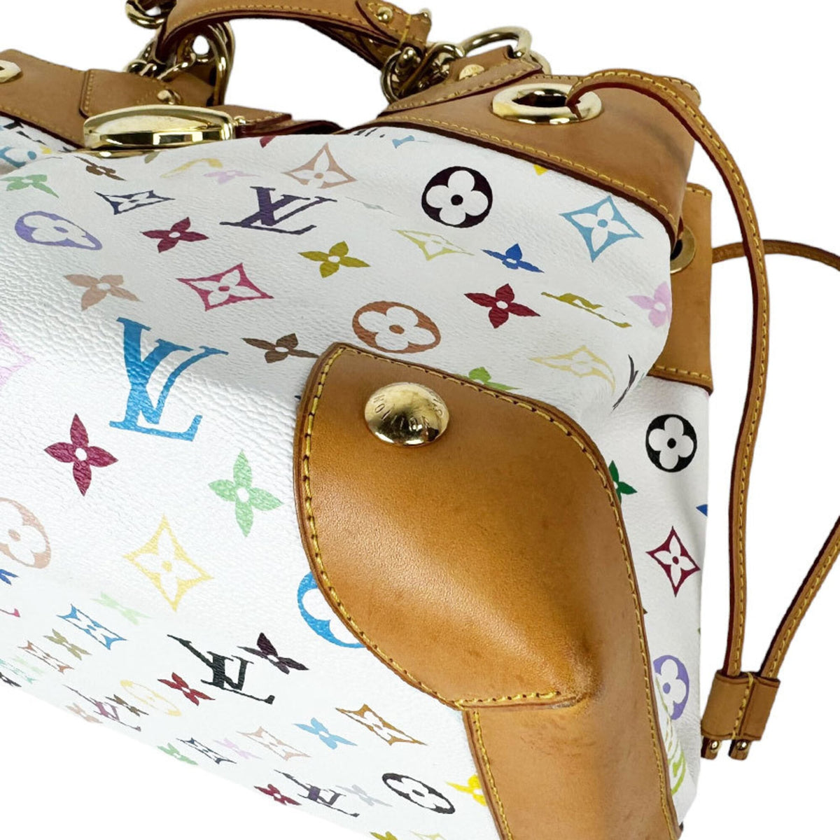 Louis Vuitton Blanc Multi-Color Monogram Multicolore Handbag (Pre-Owned)