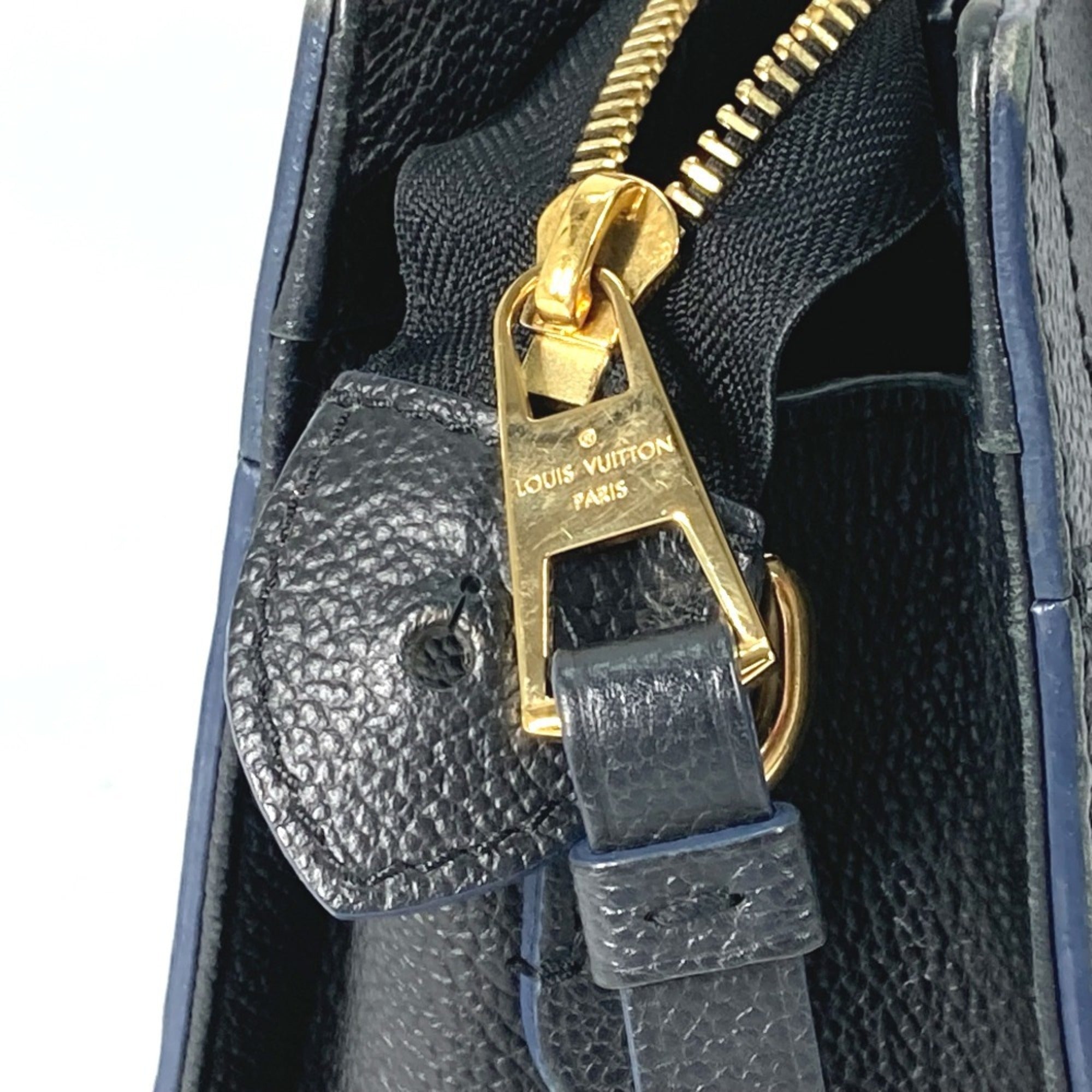 Louis Vuitton Navy Monogram Empreinte Leather Handbag Shoulder Bag (Pre-Owned)