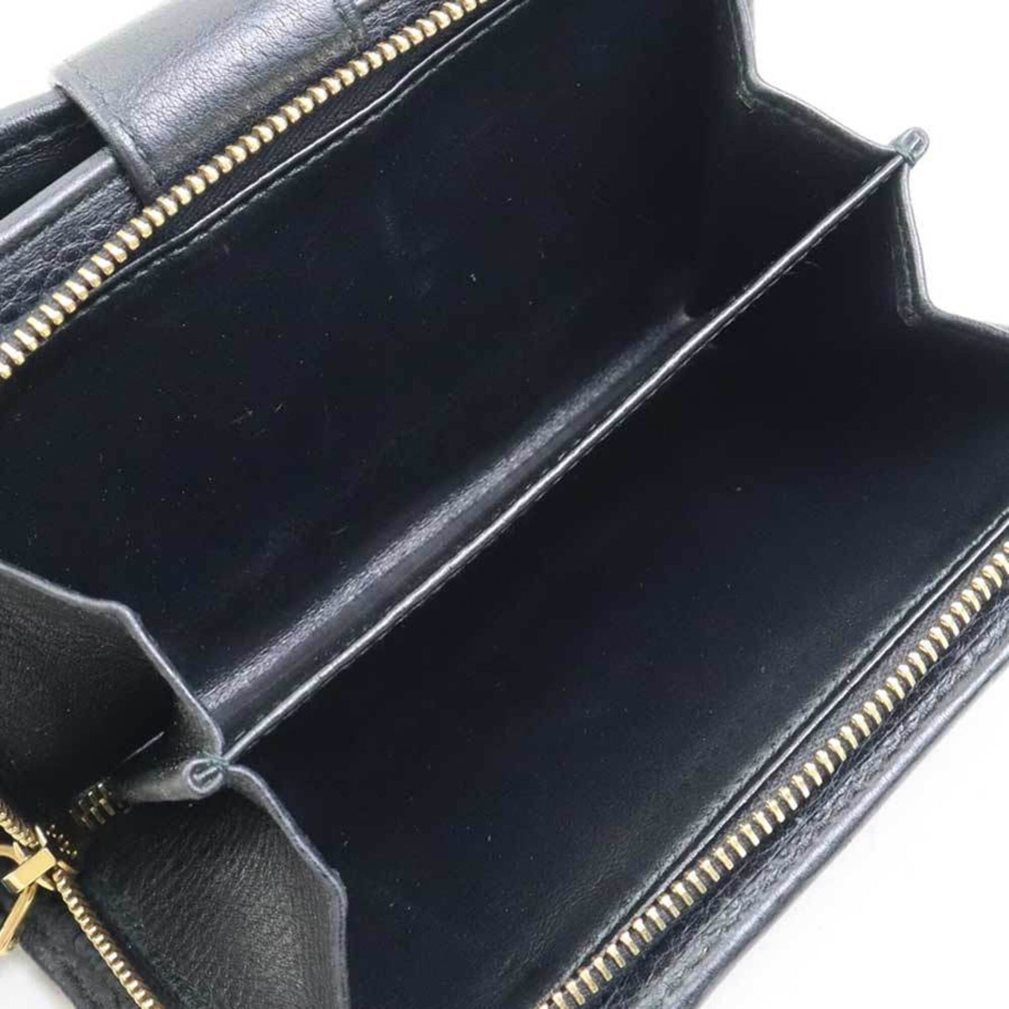 Prada Black Leather Wallet (Bi-Fold) (Pre-Owned)