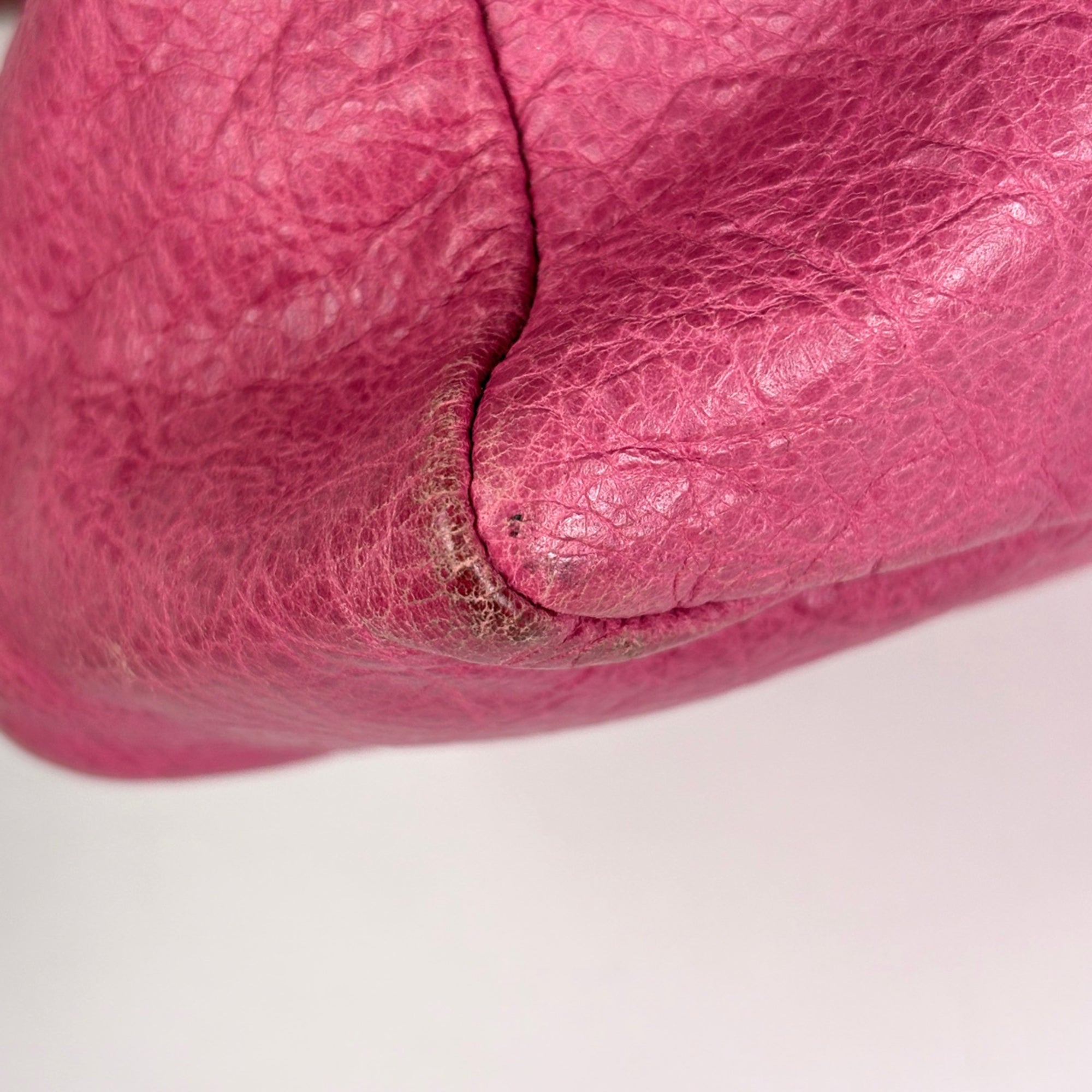 Balenciaga Pink Leather Handbag Shoulder Bag (Pre-Owned)
