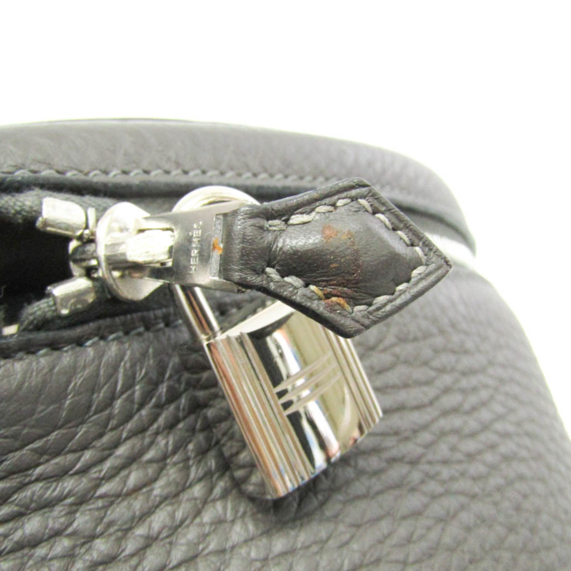 Hermes Intercity Etain Taurillon Clemence Leather Handbag Vanity Bag (Pre-Owned)