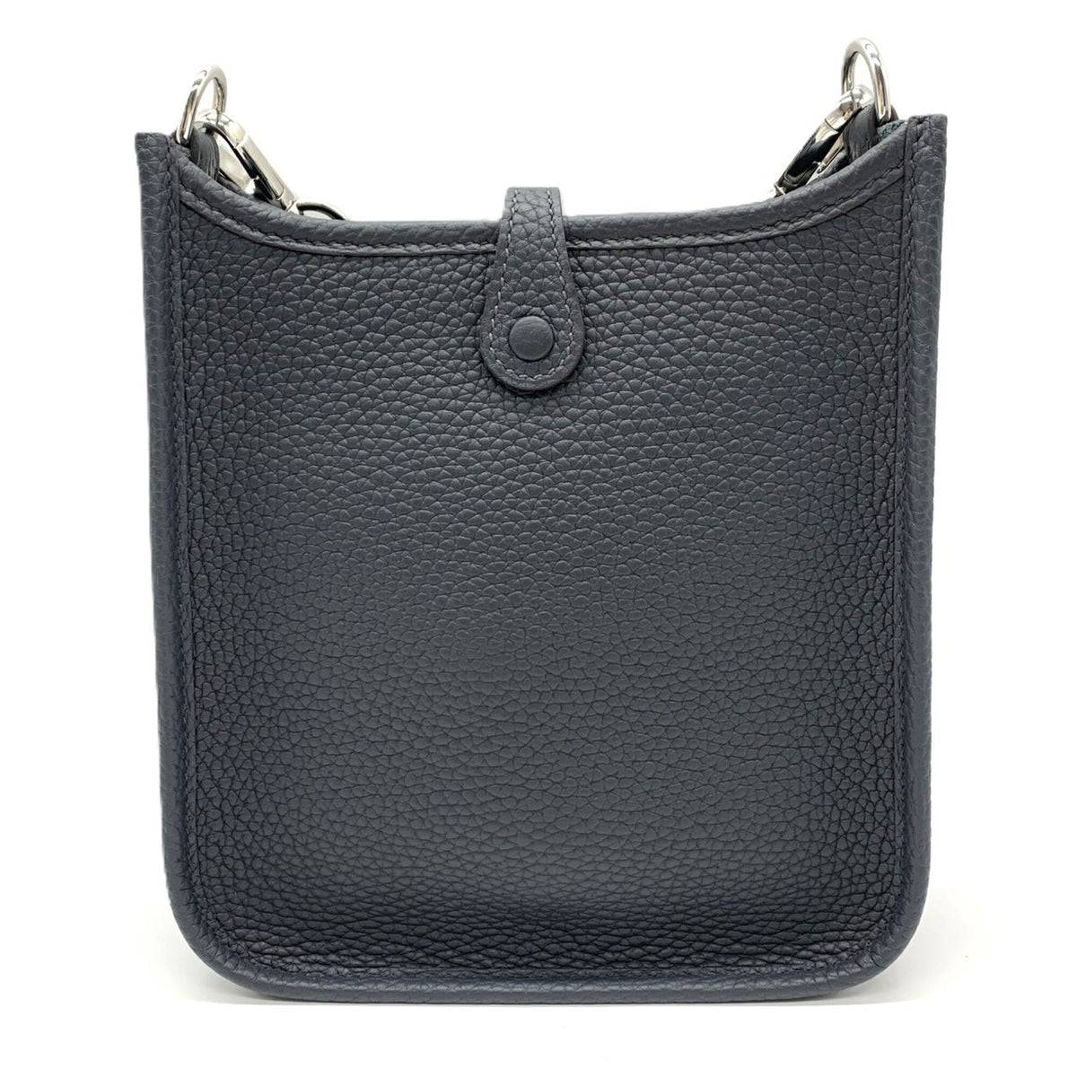 Hermes Evelyne Gray Taurillon Clemence Leather Shoulder Bag (Pre-Owned)