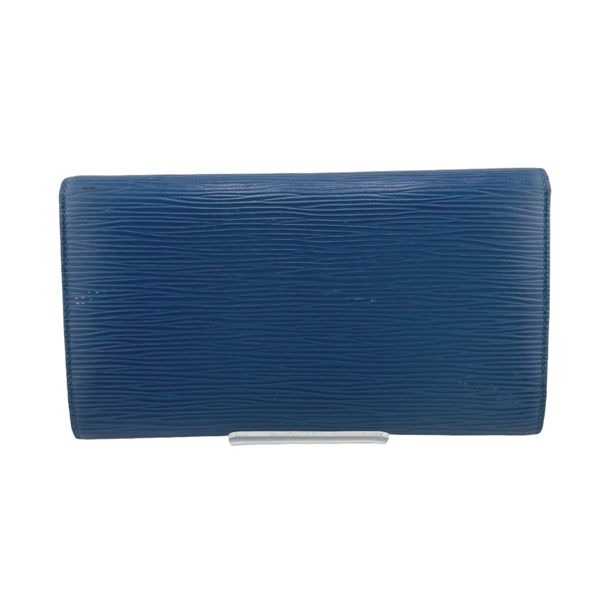 Louis Vuitton Toledo Blue Epi Leather Wallet (Bi-Fold) (Pre-Owned)