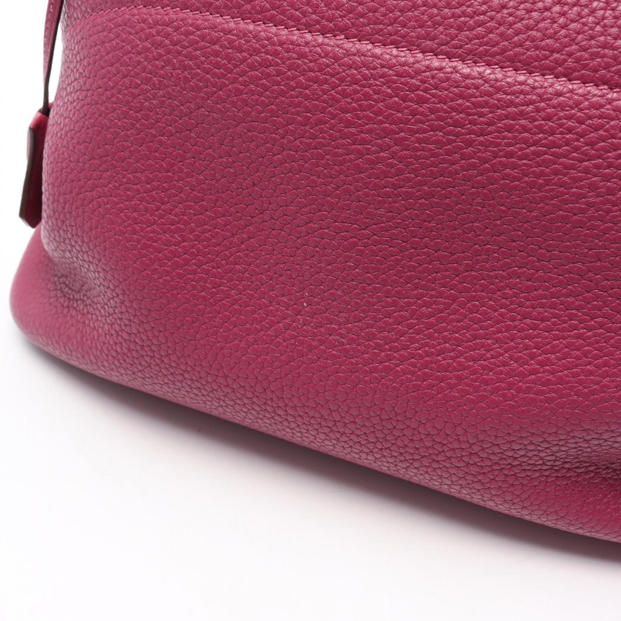 Hermes Purple Taurillon Clemence Leather Handbag (Pre-Owned)