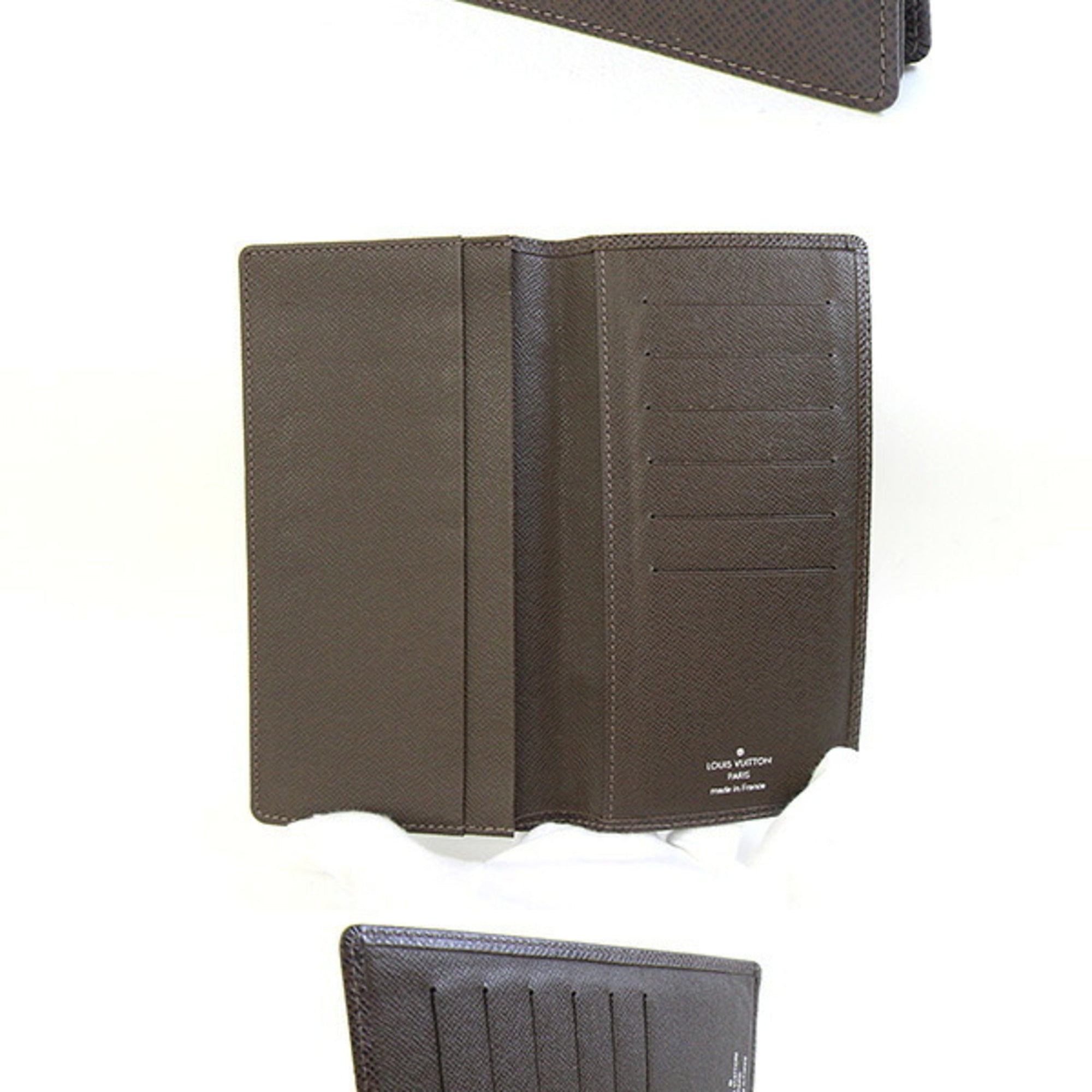 Louis Vuitton Grizzly Taiga Leather Long Bill Wallet (Bi-Fold) (Pre-Owned)