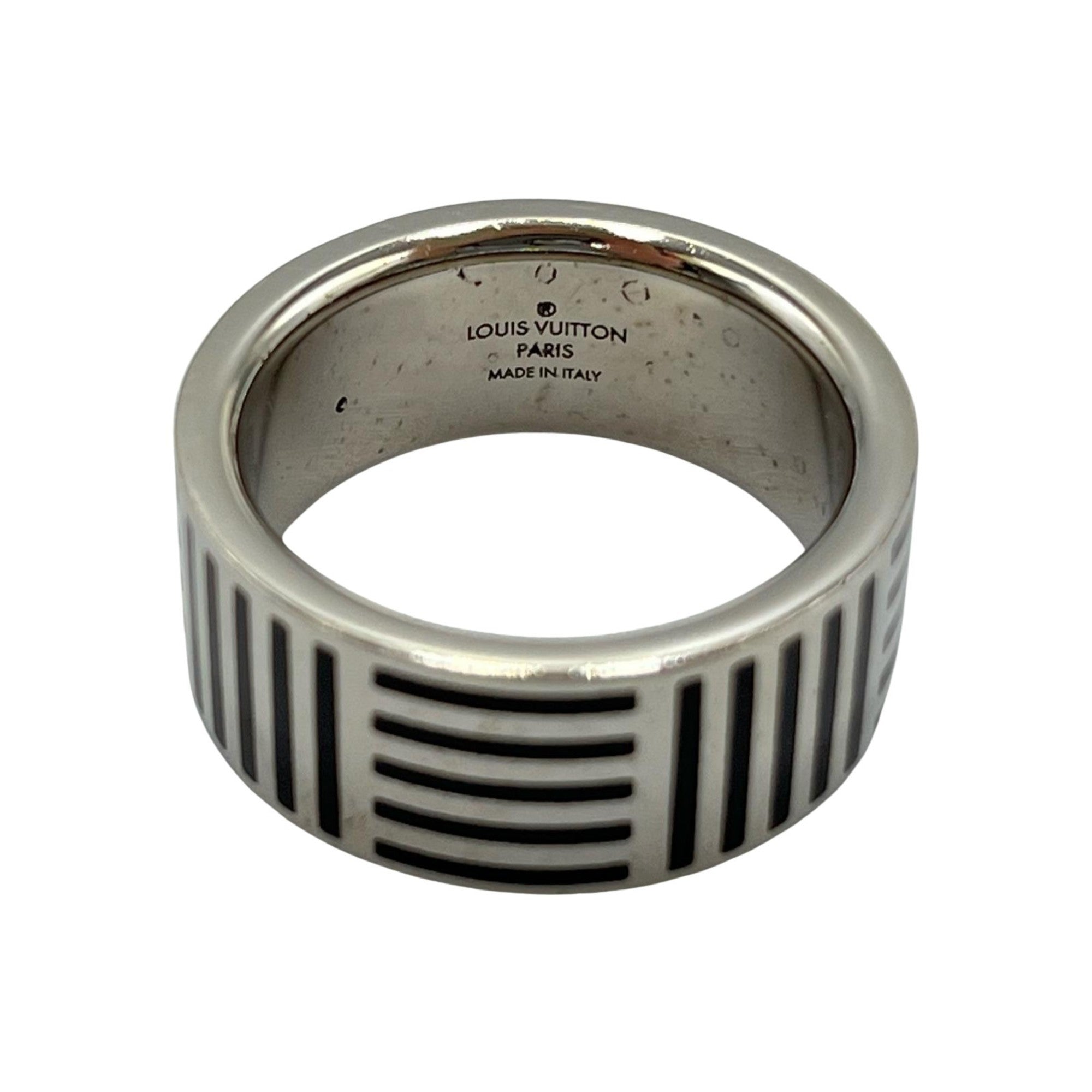 Louis Vuitton Silver Band Ring (Pre-Owned)