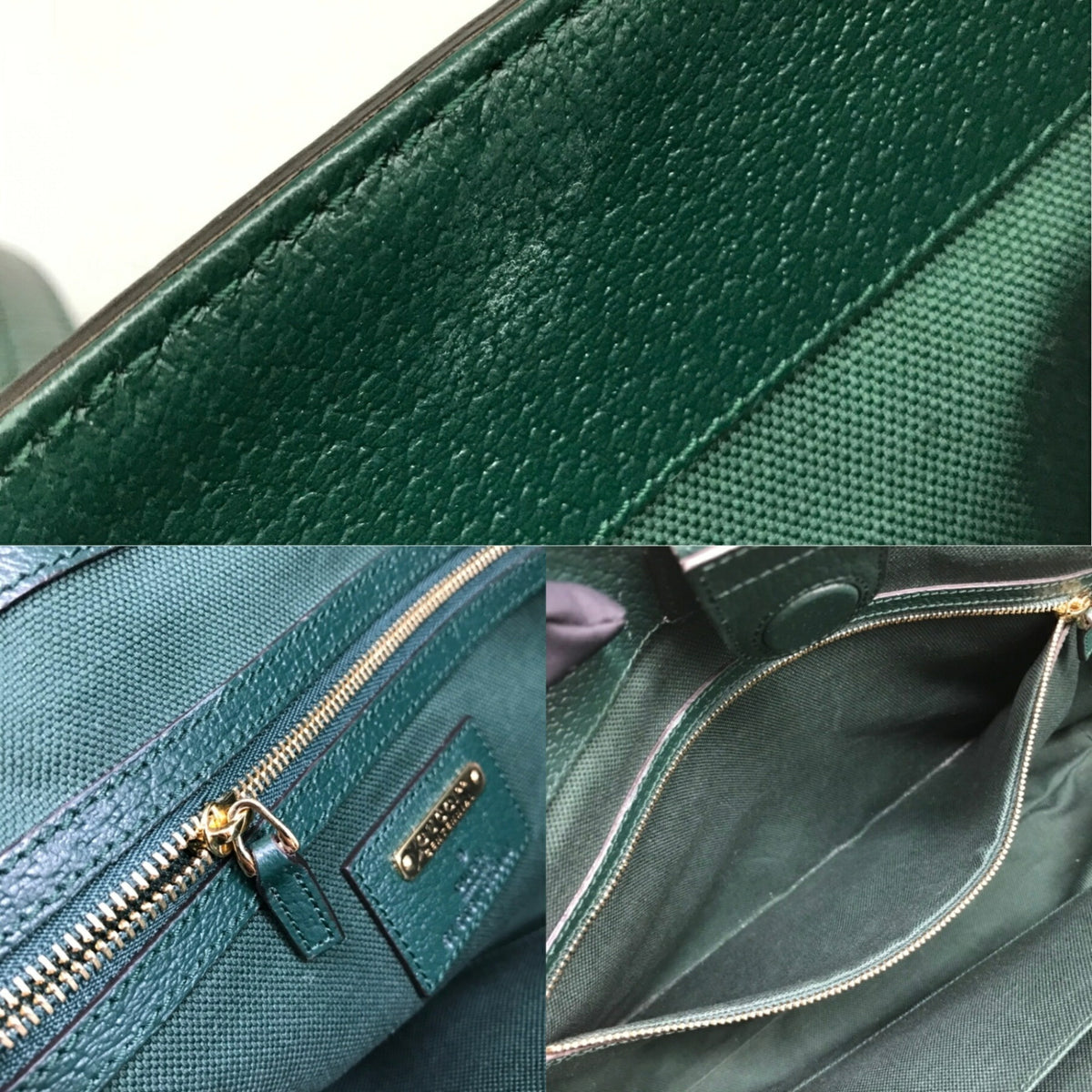 Gucci Gg Canvas Green Gg Canvas Tote Bag (Pre-Owned)