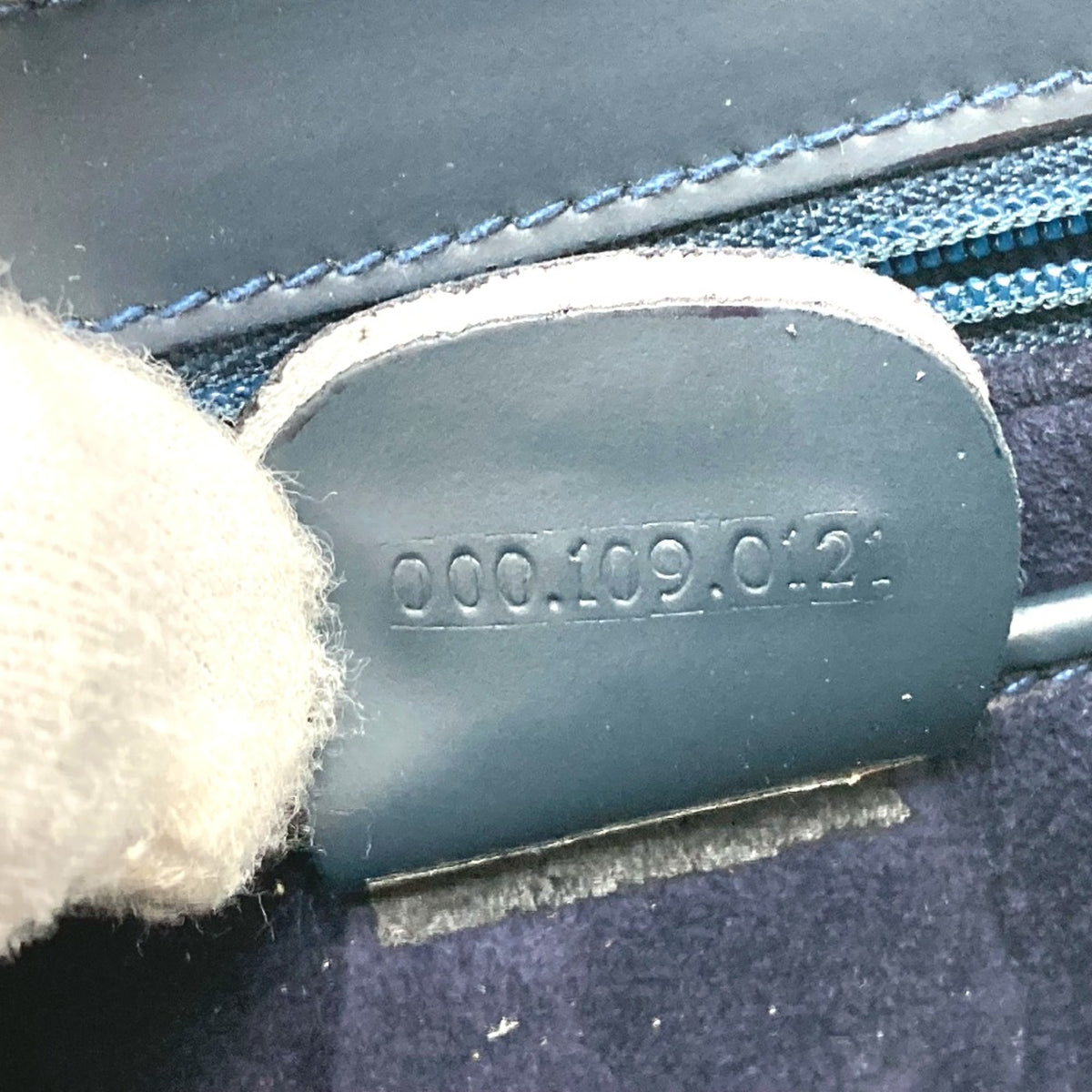 Gucci Navy Leather Handbag (Pre-Owned)
