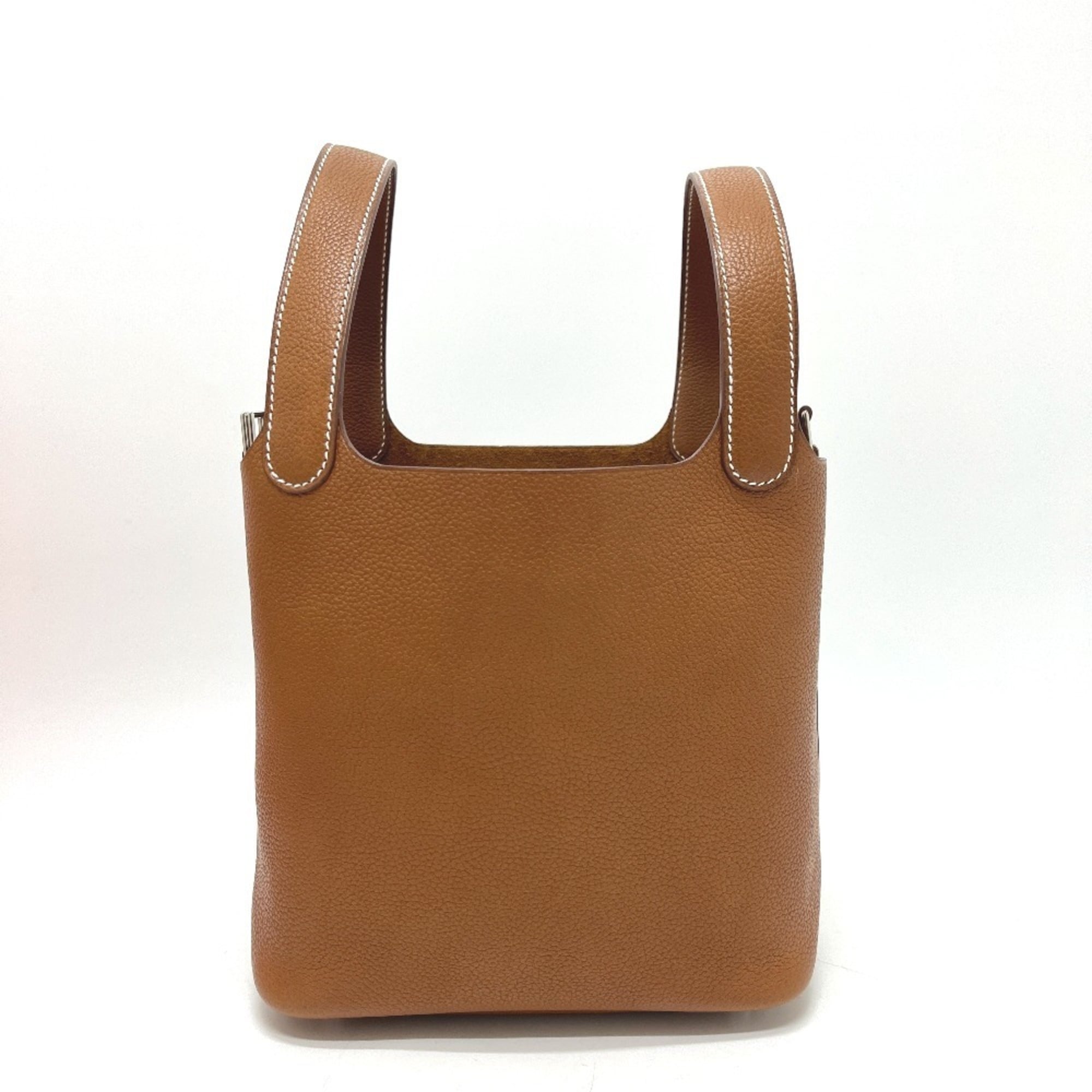 Hermes Fauve Barenia Leather Handbag (Pre-Owned)