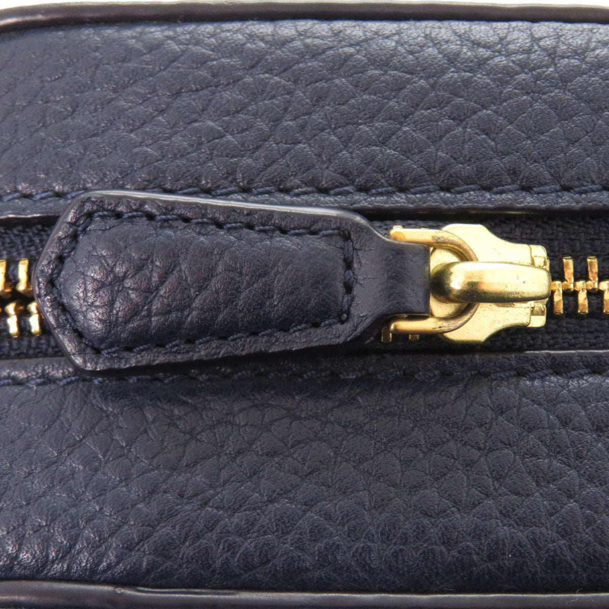 Tory Burch Navy Leather Shoulder Bag (Pre-Owned)