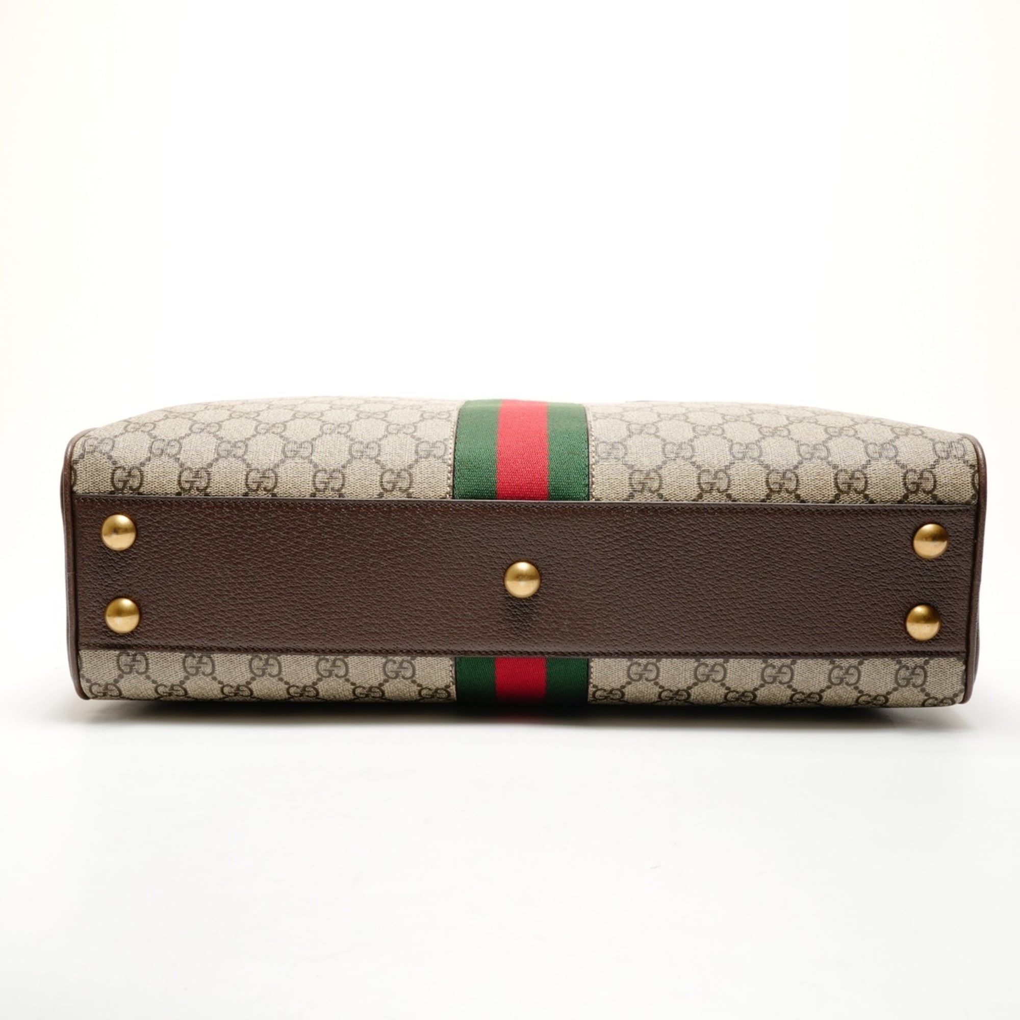 Gucci Brown Boston Bag Handbag (Pre-Owned)