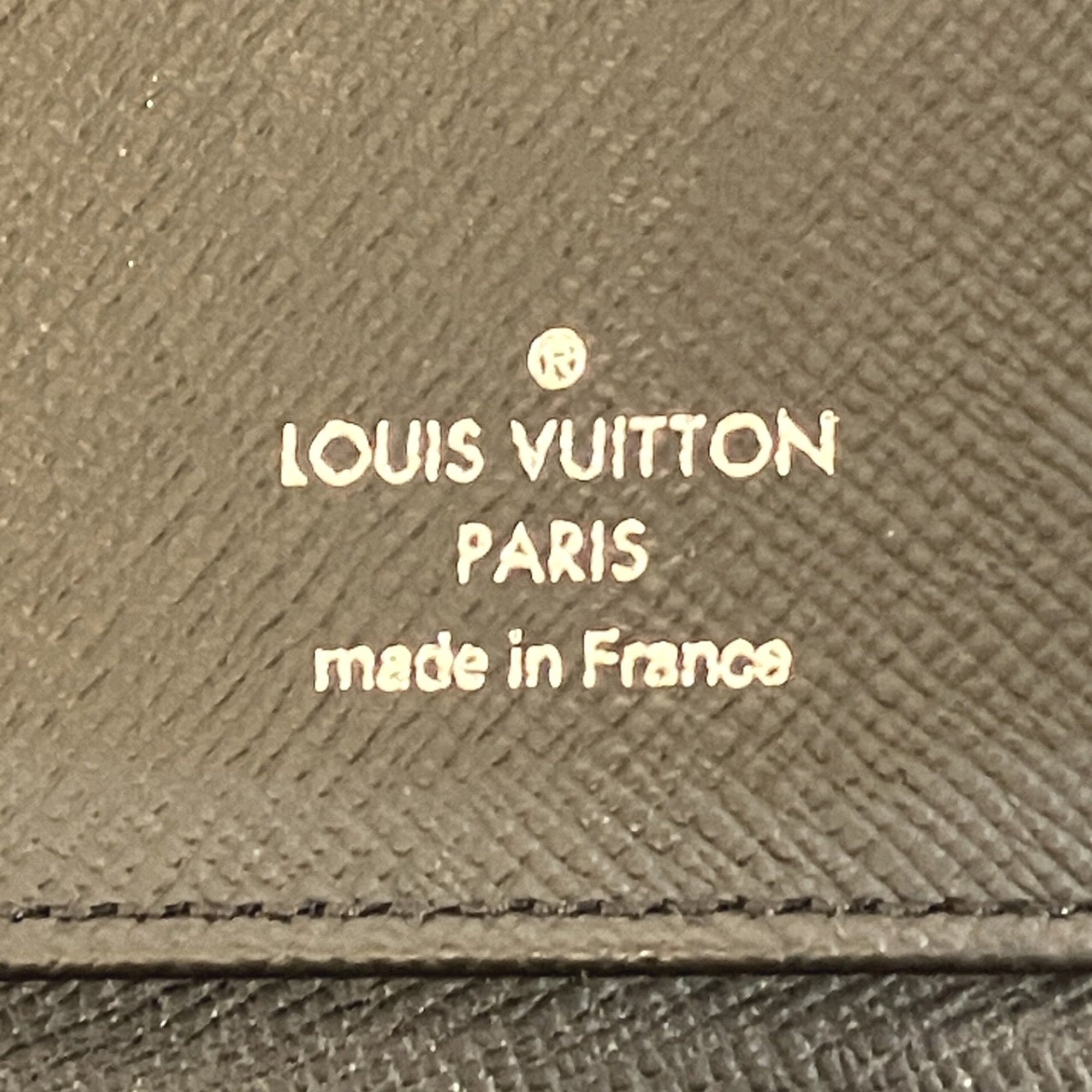 Louis Vuitton Noir Coated Canvas Long Wallet (Bi-Fold) (Pre-Owned)