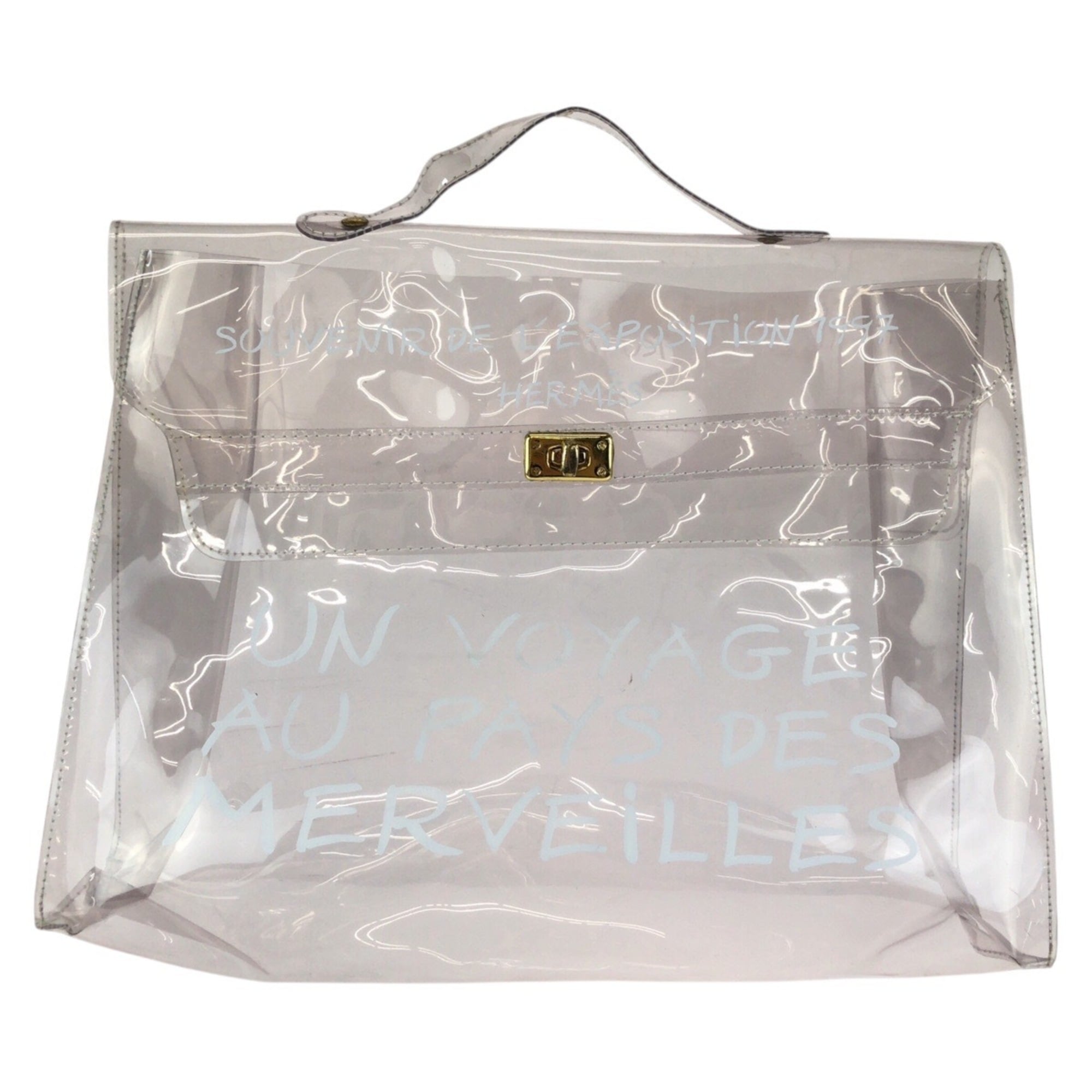 Hermes Clear Vinyl Handbag (Pre-Owned)