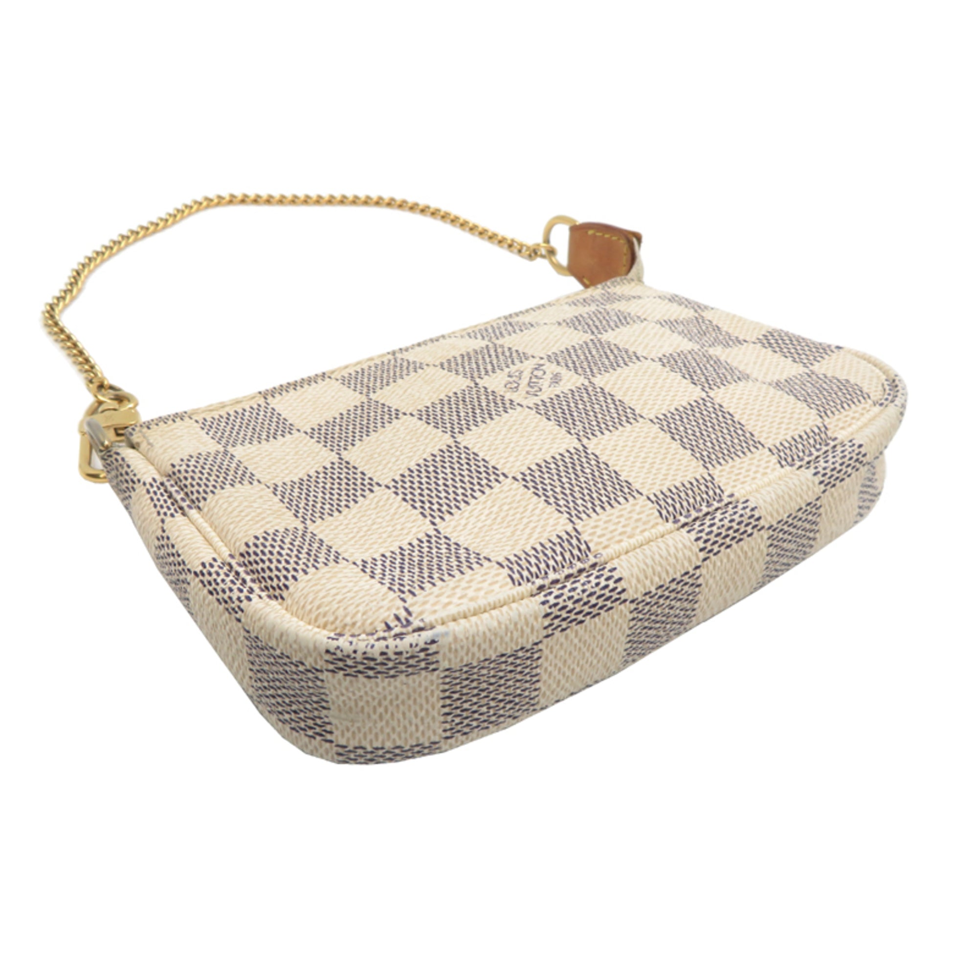 Louis Vuitton Damier Azur White Damier Azur Pochette (Pre-Owned)