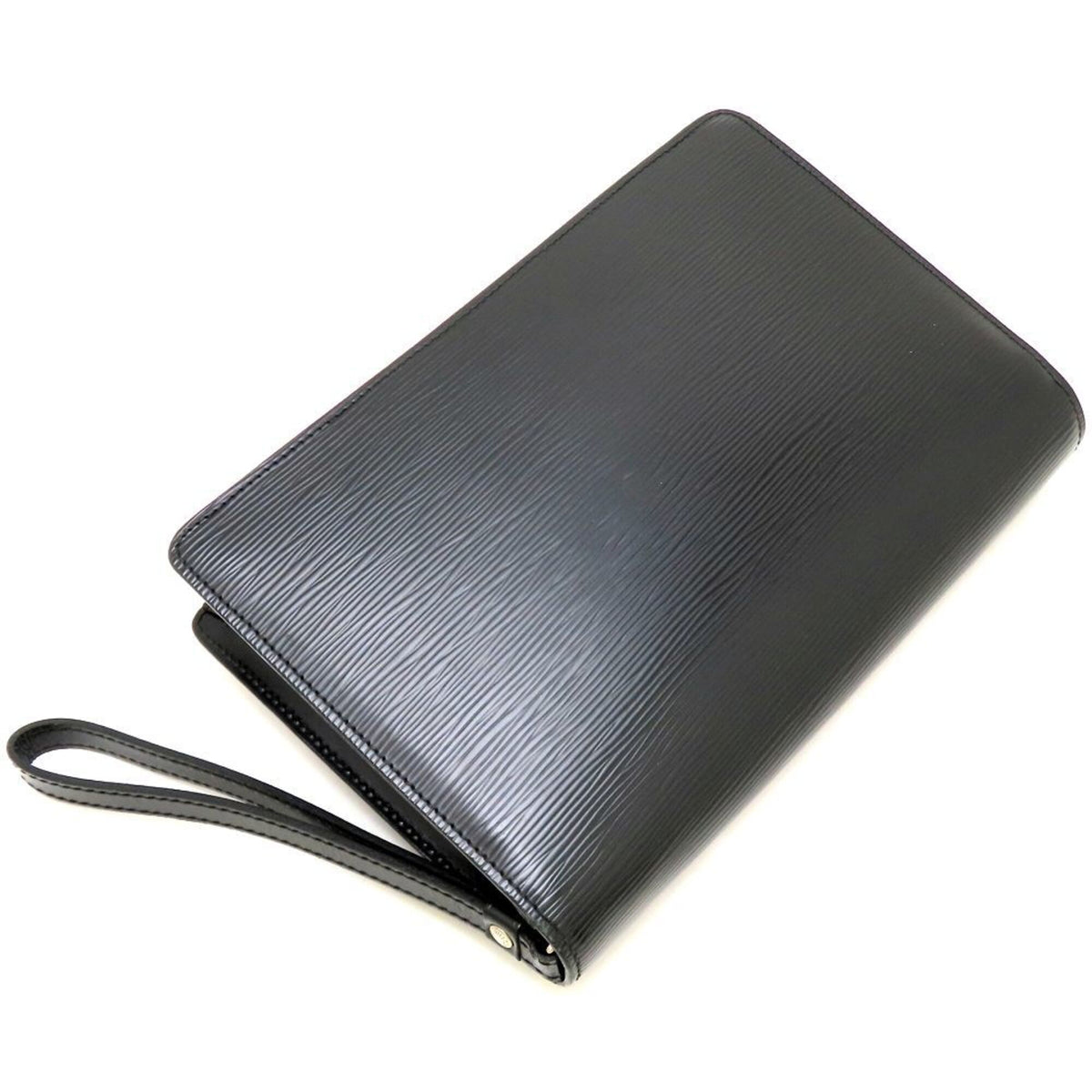 Louis Vuitton Noir Epi Leather Clutch Bag Pochette (Pre-Owned)
