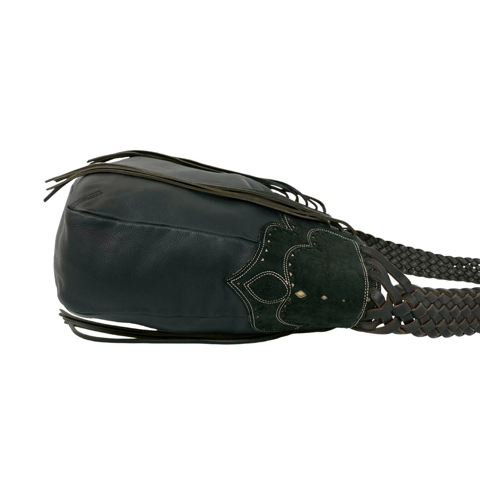 Loewe Black Leather Shoulder Bag Tote Bag (Pre-Owned)