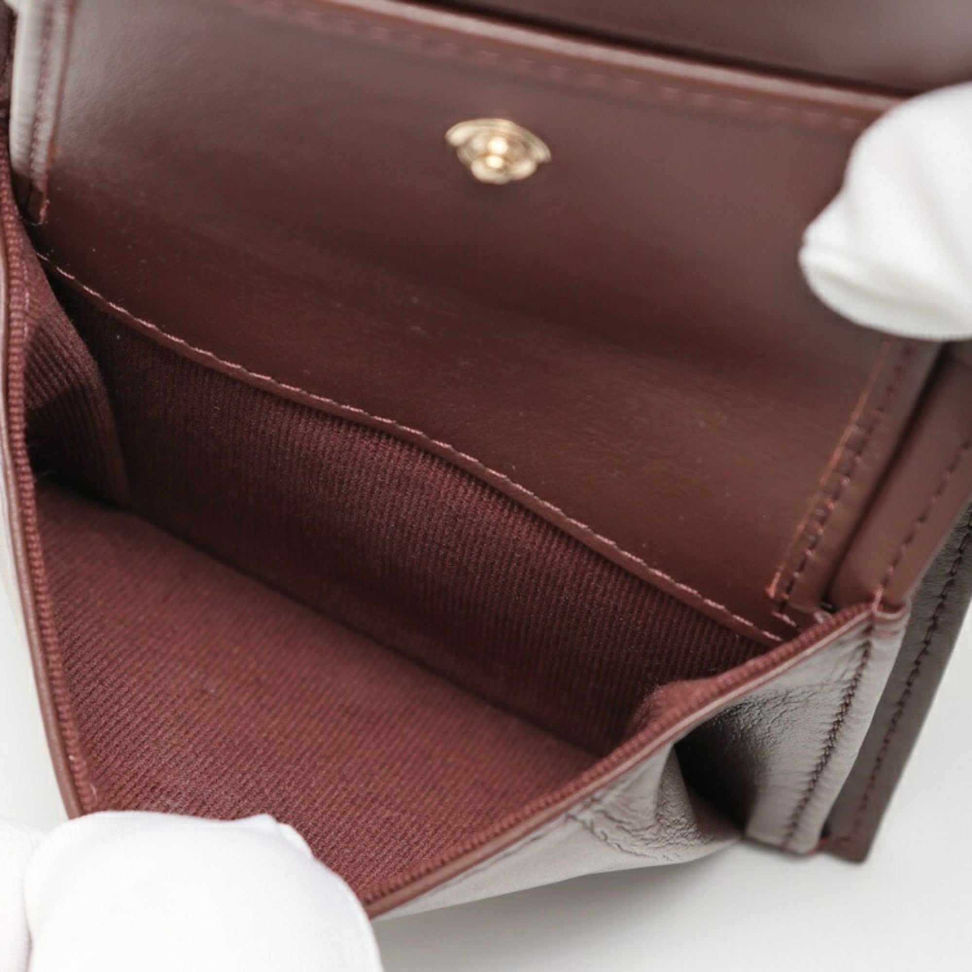 Chanel Matelasse Black Grained Calfskin Wallet (Bi-Fold) (Pre-Owned)