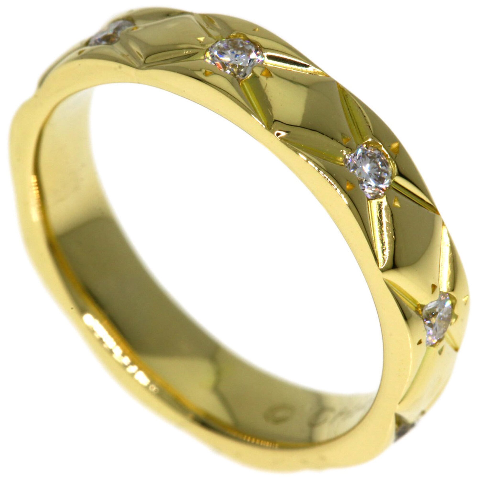 Chanel Matelasse Yellow Gold (18K) Band Ring (Pre-Owned)