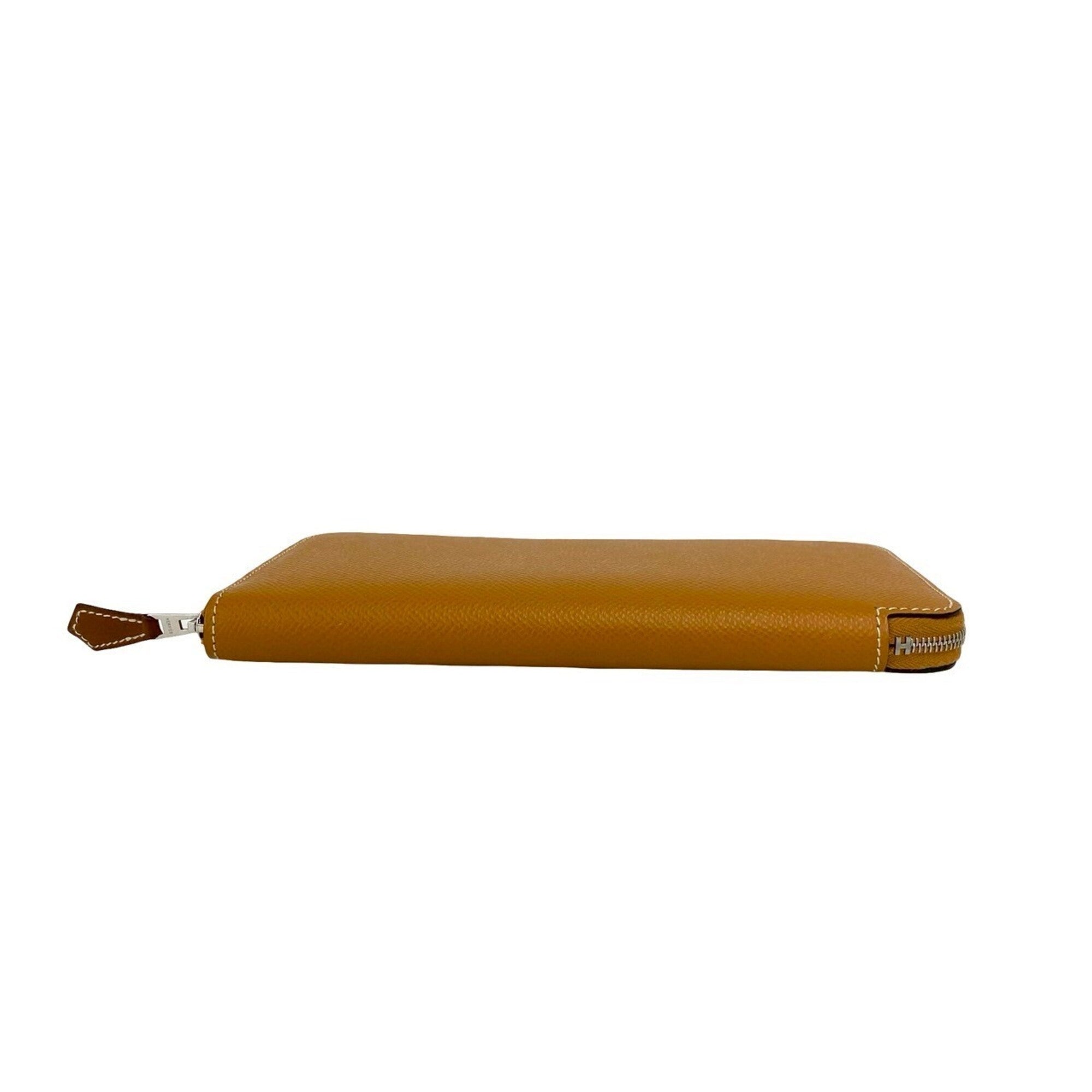 Hermes Brown Epsom Leather Long Wallet (Bi-Fold) (Pre-Owned)