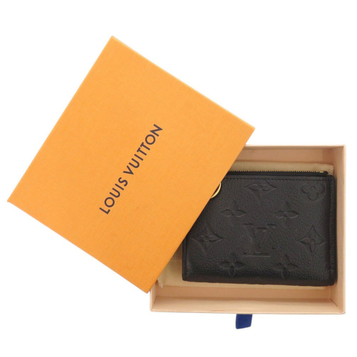 Louis Vuitton Black Noir Monogram Empreinte Wallet (Bi-Fold) (Pre-Owned)