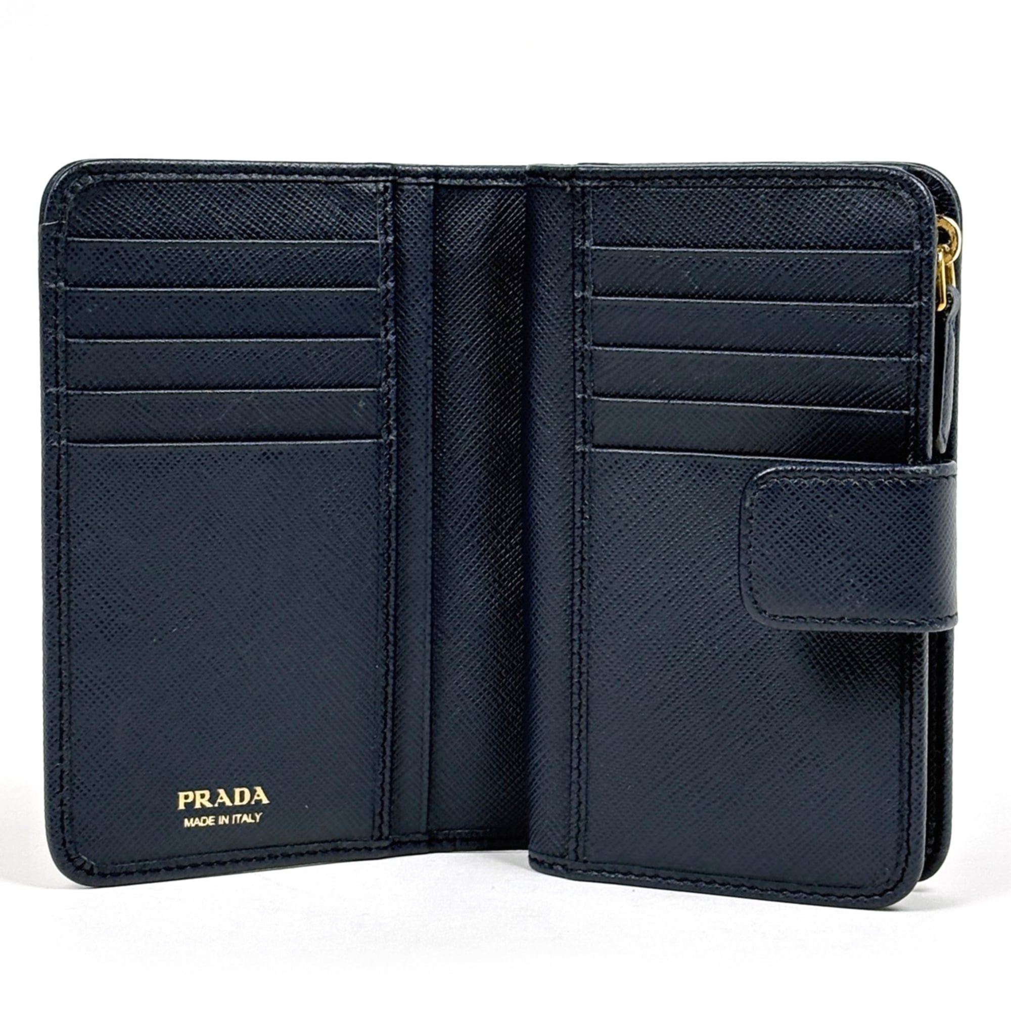 Prada Black Leather Wallet (Bi-Fold) (Pre-Owned)