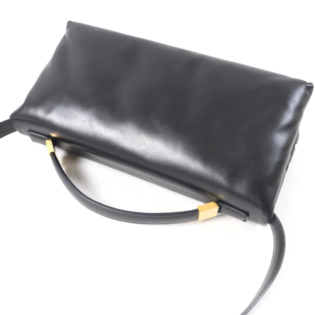 Marni Black Leather Shoulder Bag (Pre-Owned)
