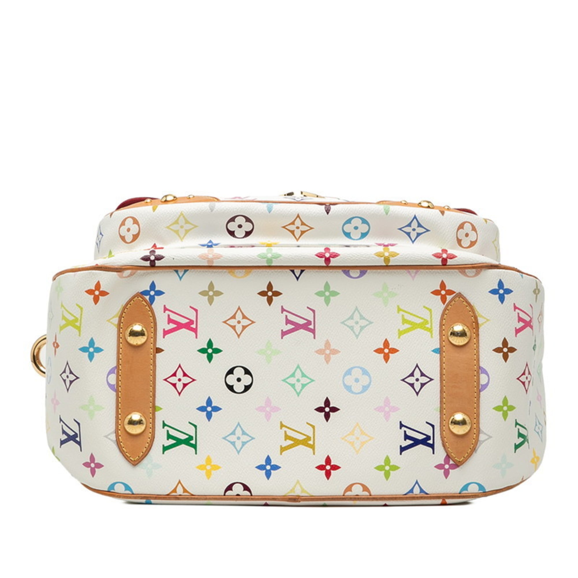 Louis Vuitton Blanc Multi-Color White Pvc Leather Handbag Shoulder Bag (Pre-Owned)