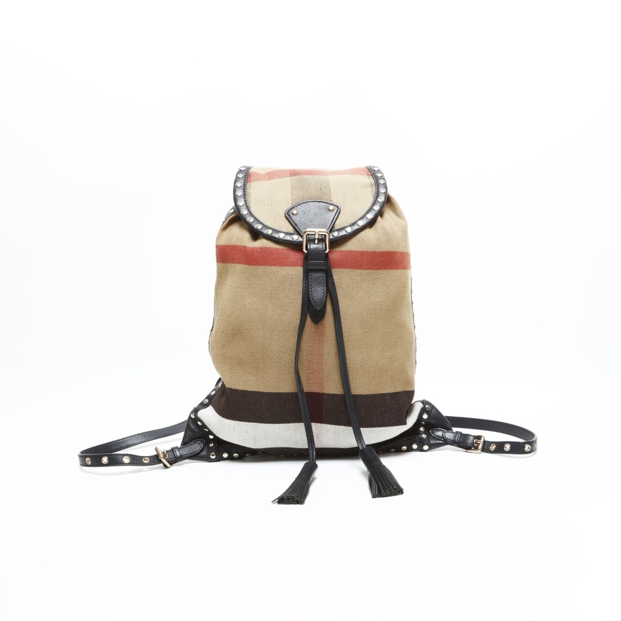 Burberry Beige Canvas Backpack (Pre-Owned)