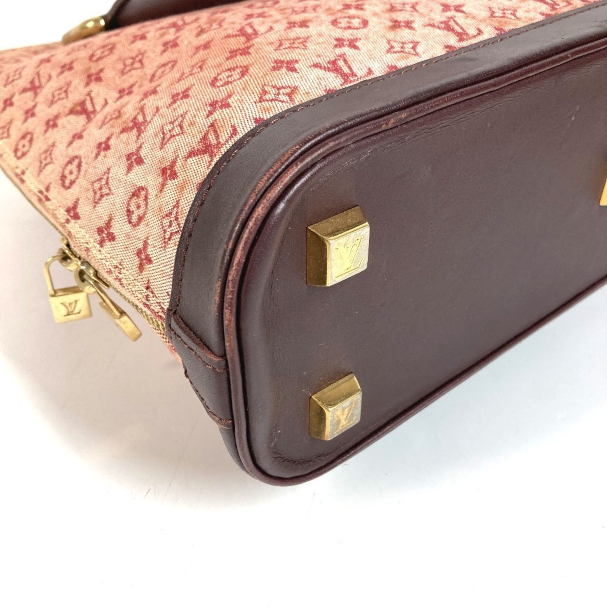 Louis Vuitton Cerise Red Color Monogram Mini Handbag Tote Bag (Pre-Owned)
