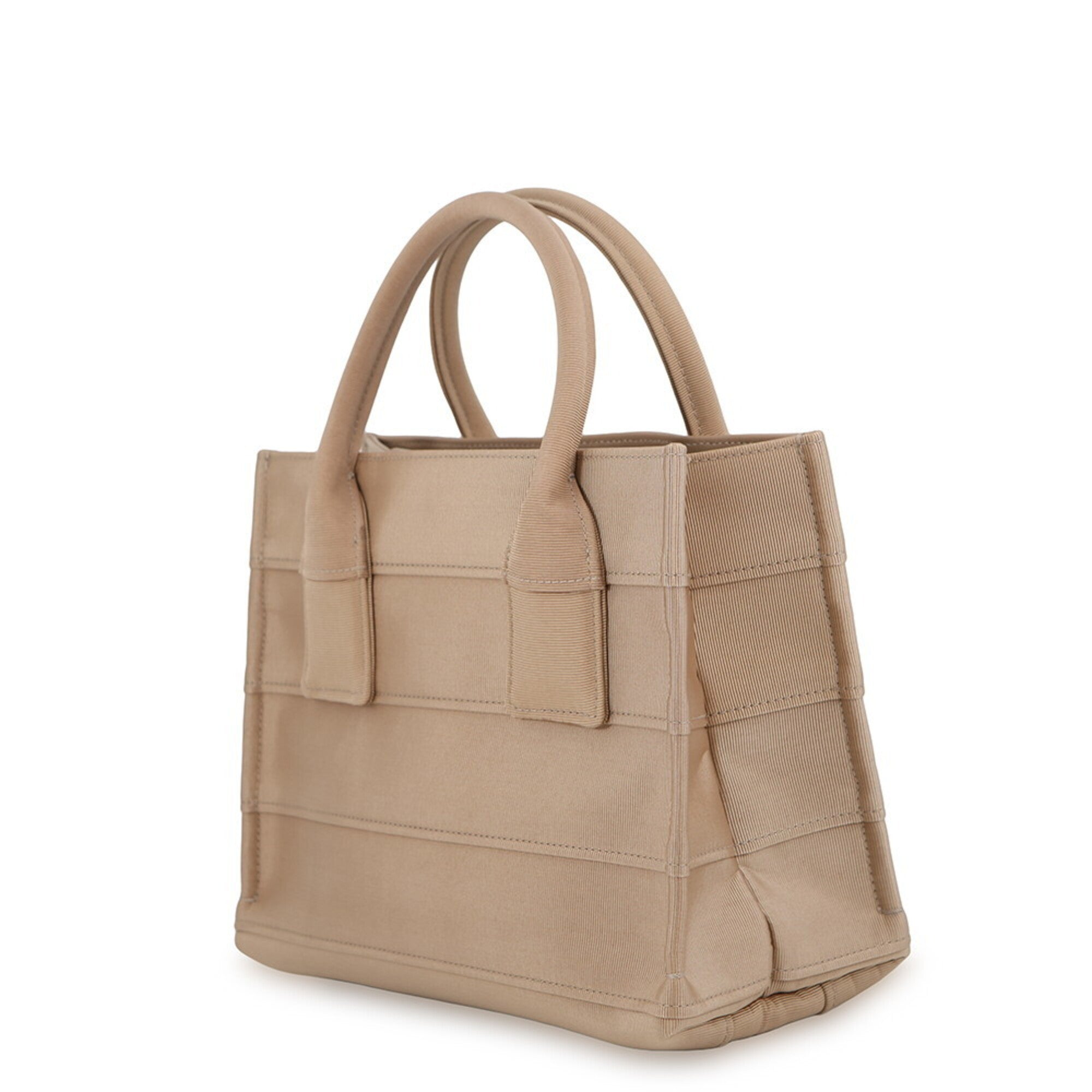 Salvatore Ferragamo Beige Canvas Handbag Tote Bag (Pre-Owned)