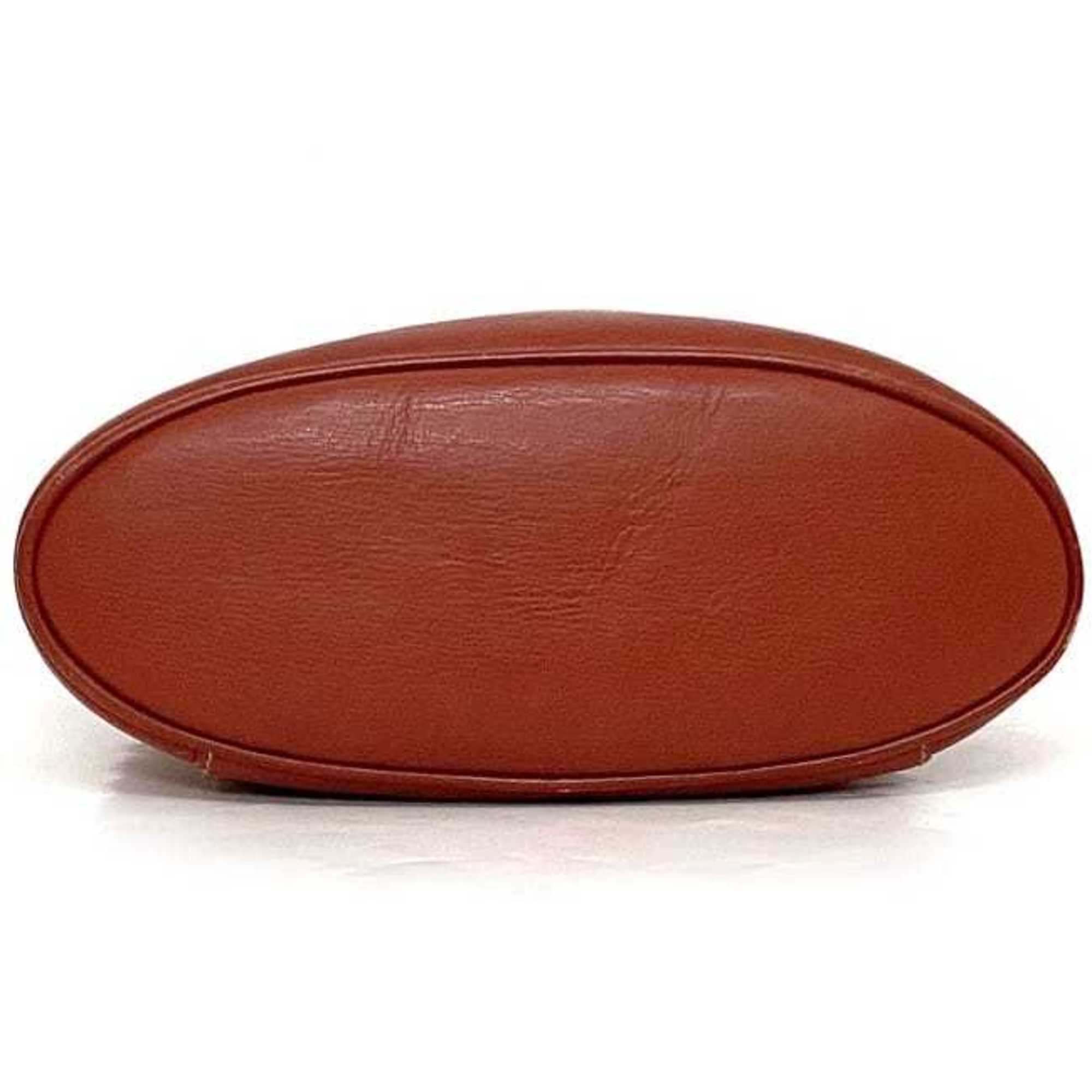 Loewe Red Color Leather Clutch Bag Handbag Vanity Bag (Pre-Owned)
