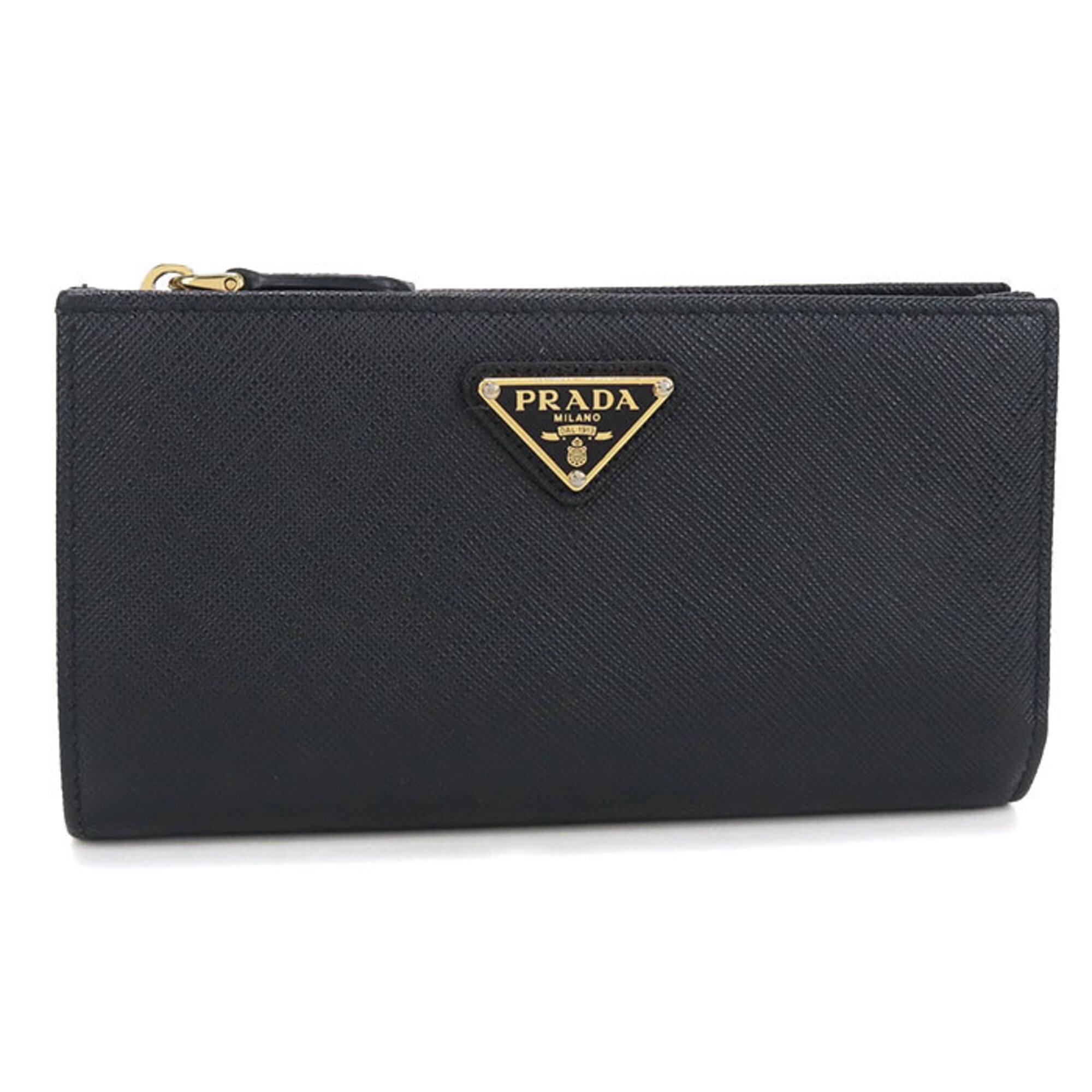 Prada Black Leather Wallet (Bi-Fold) (Pre-Owned)
