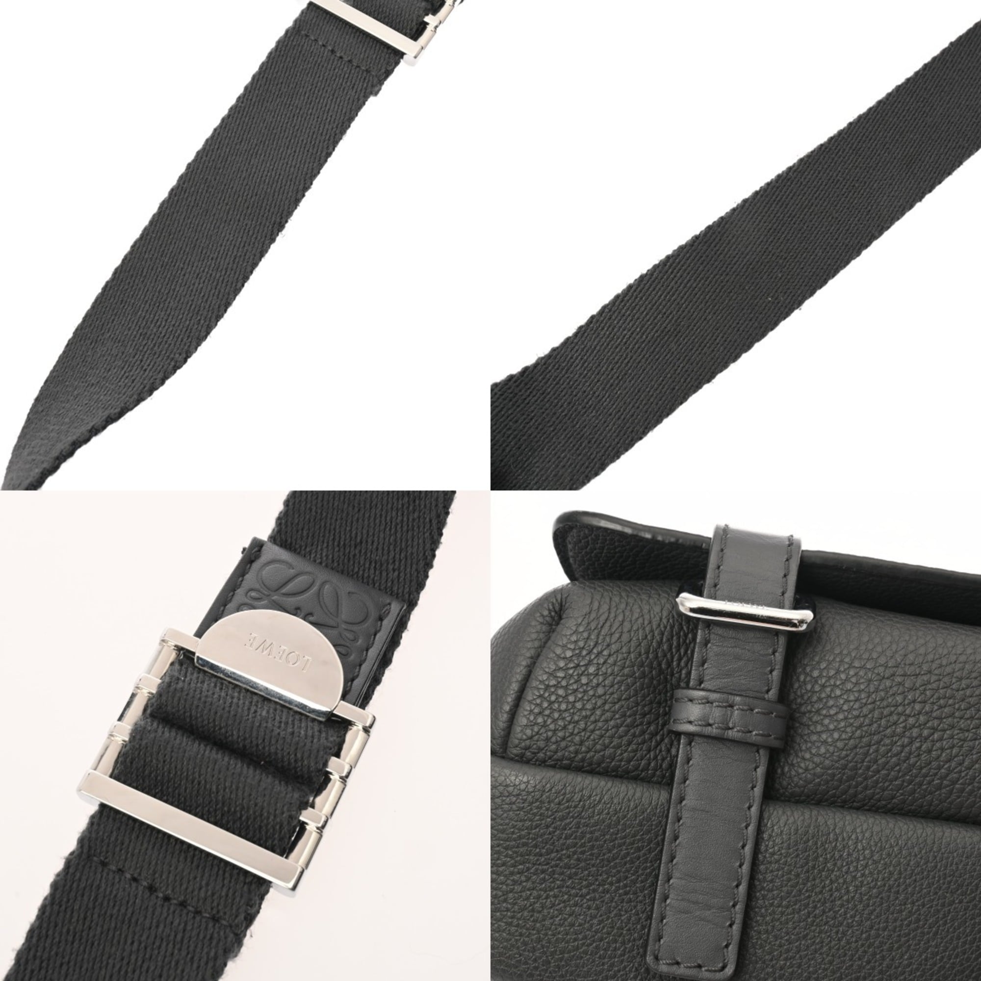 Loewe Gray Leather Shoulder Bag (Pre-Owned)